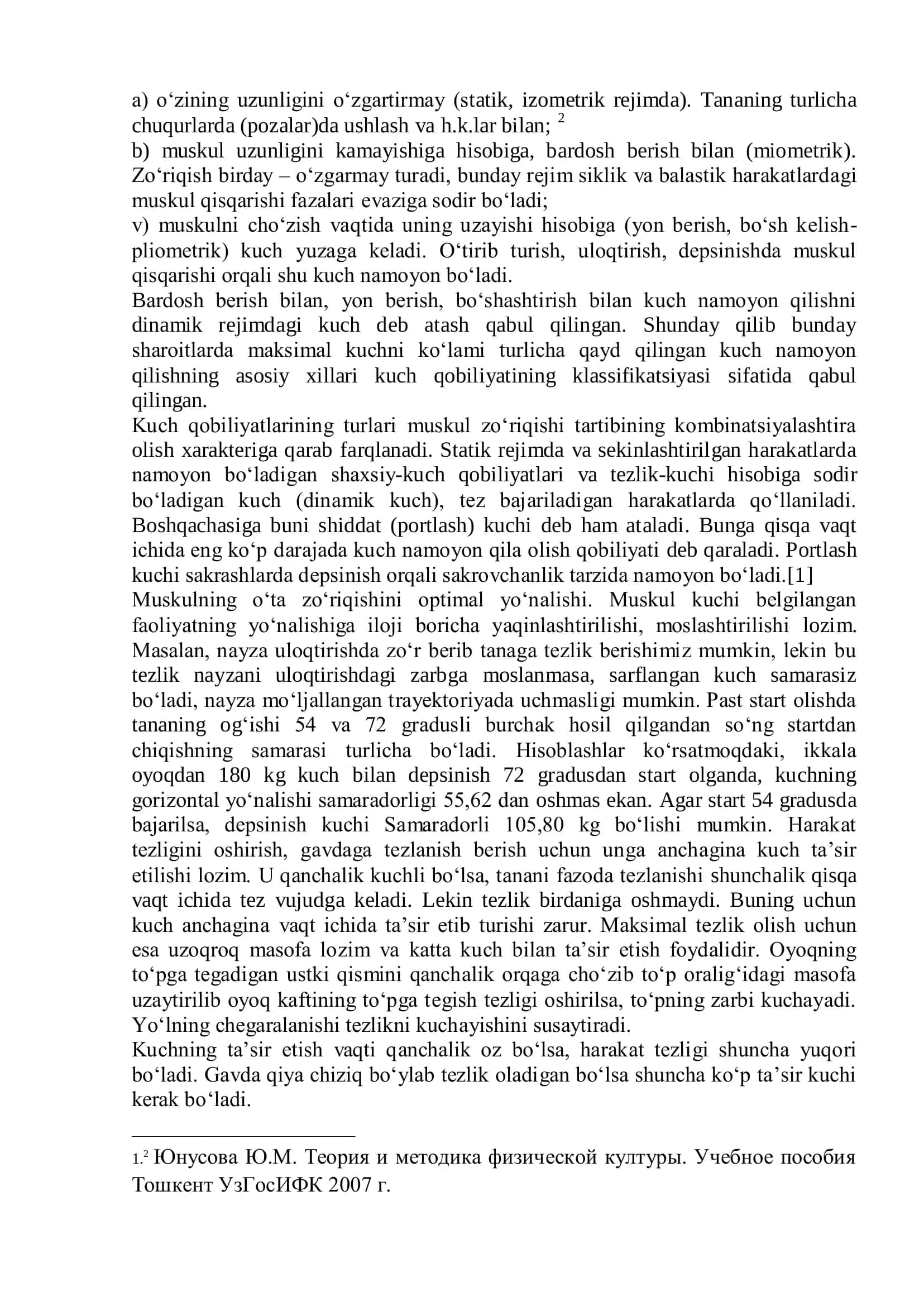 Kuch qobiliyatini tarbiyalash 2