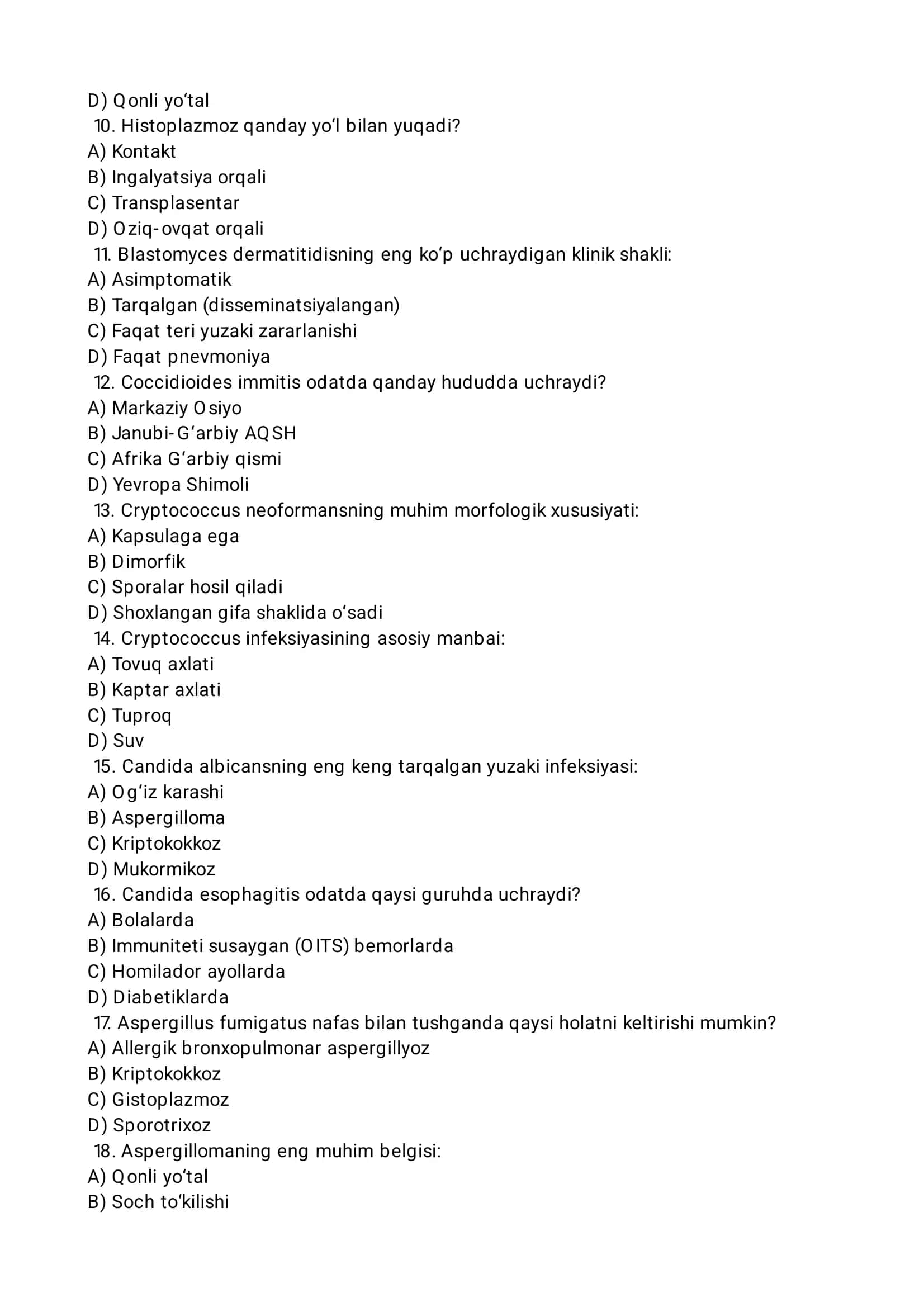 Dermatofitlarning patogenlik omili 2