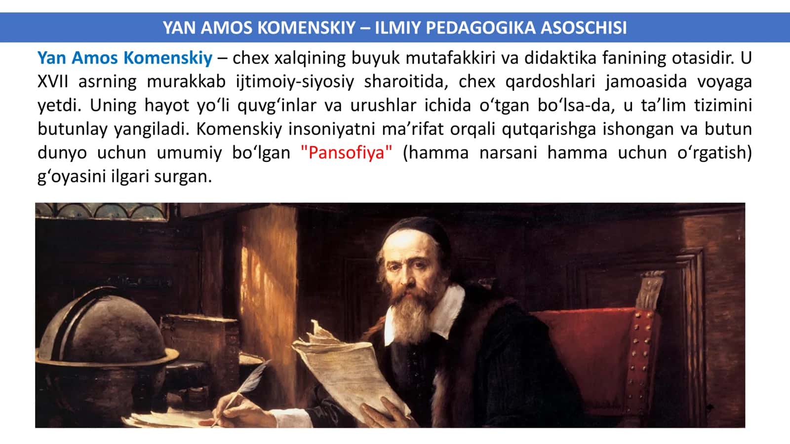 Yan Amos Komenskiy – ilmiy pedagogika asoschisi 2