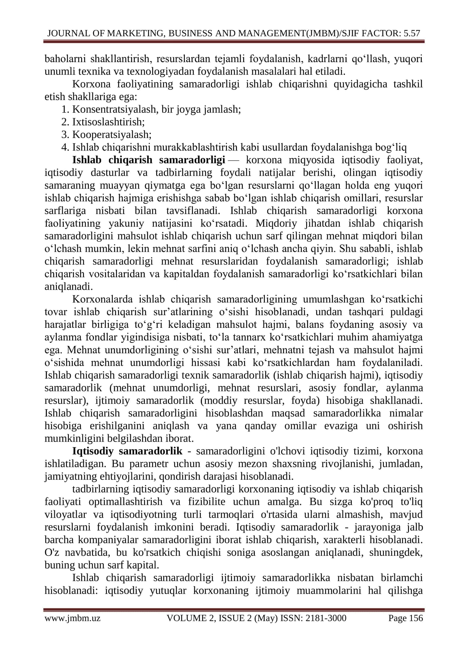 Ishlab chiqarish diversifikatsiyasining iqtisodiy samaradorligini baholash 2