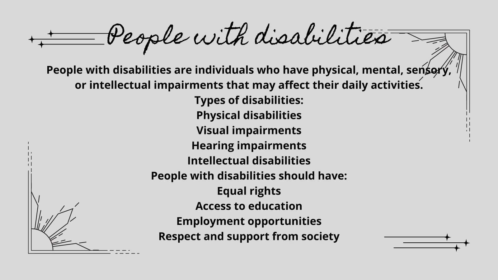 People with Disabilities, Charity Events, Orphanages and Nursing Homes 2