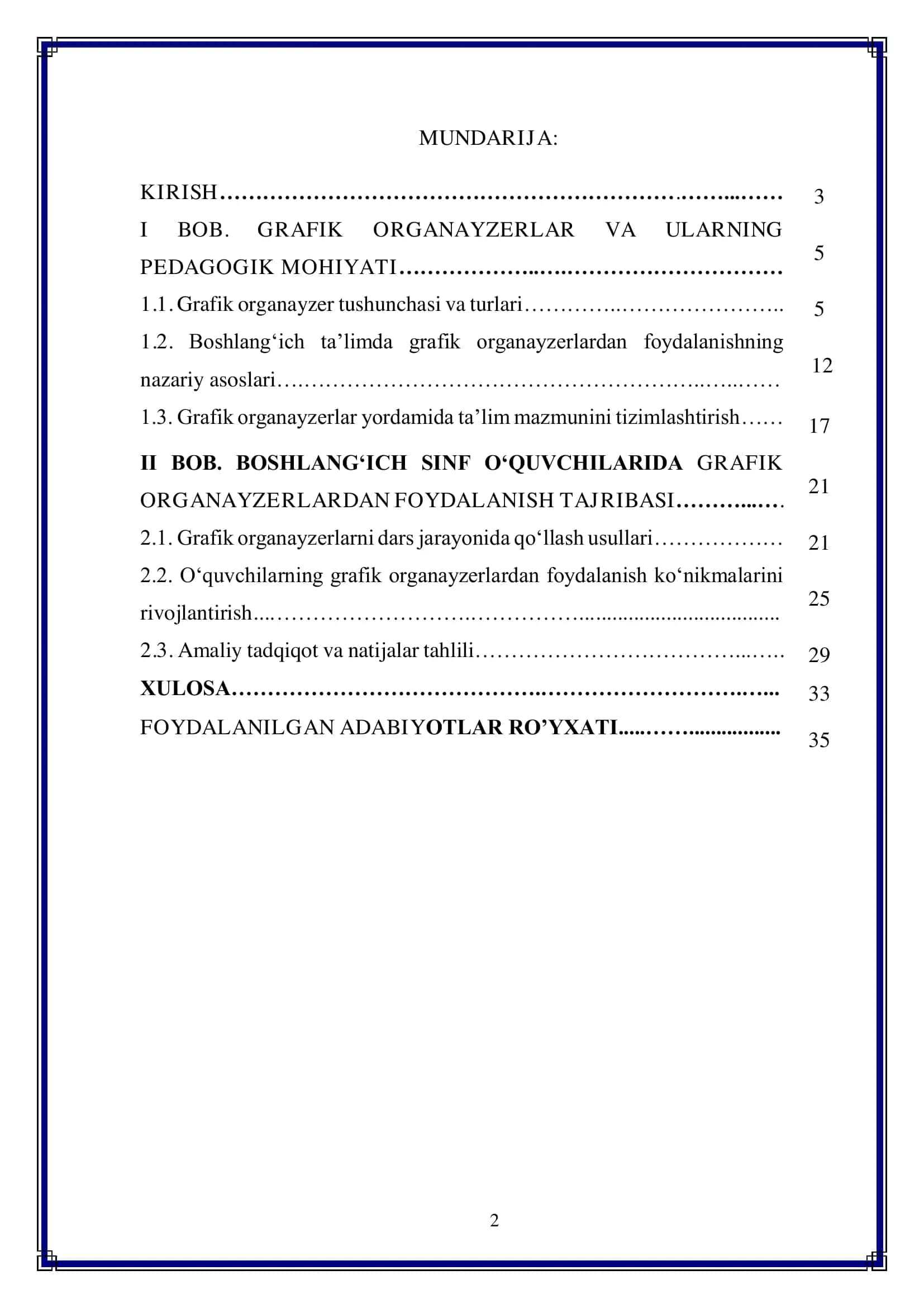 Boshlag‘ich ta’limda grafik organayzerlardan foydalanish 2
