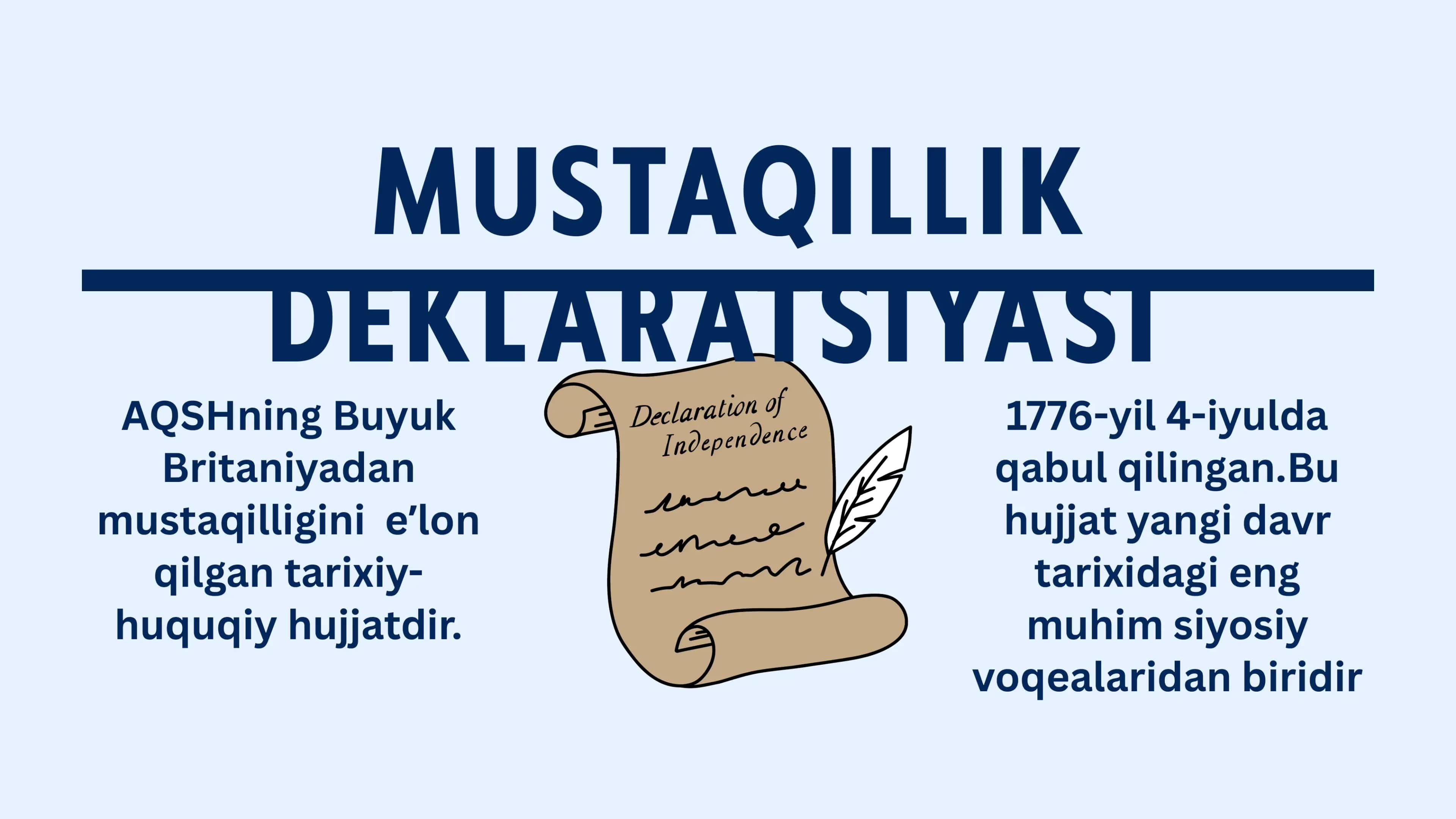 MUSTAQILLIK DEKLARATSIYASI 2