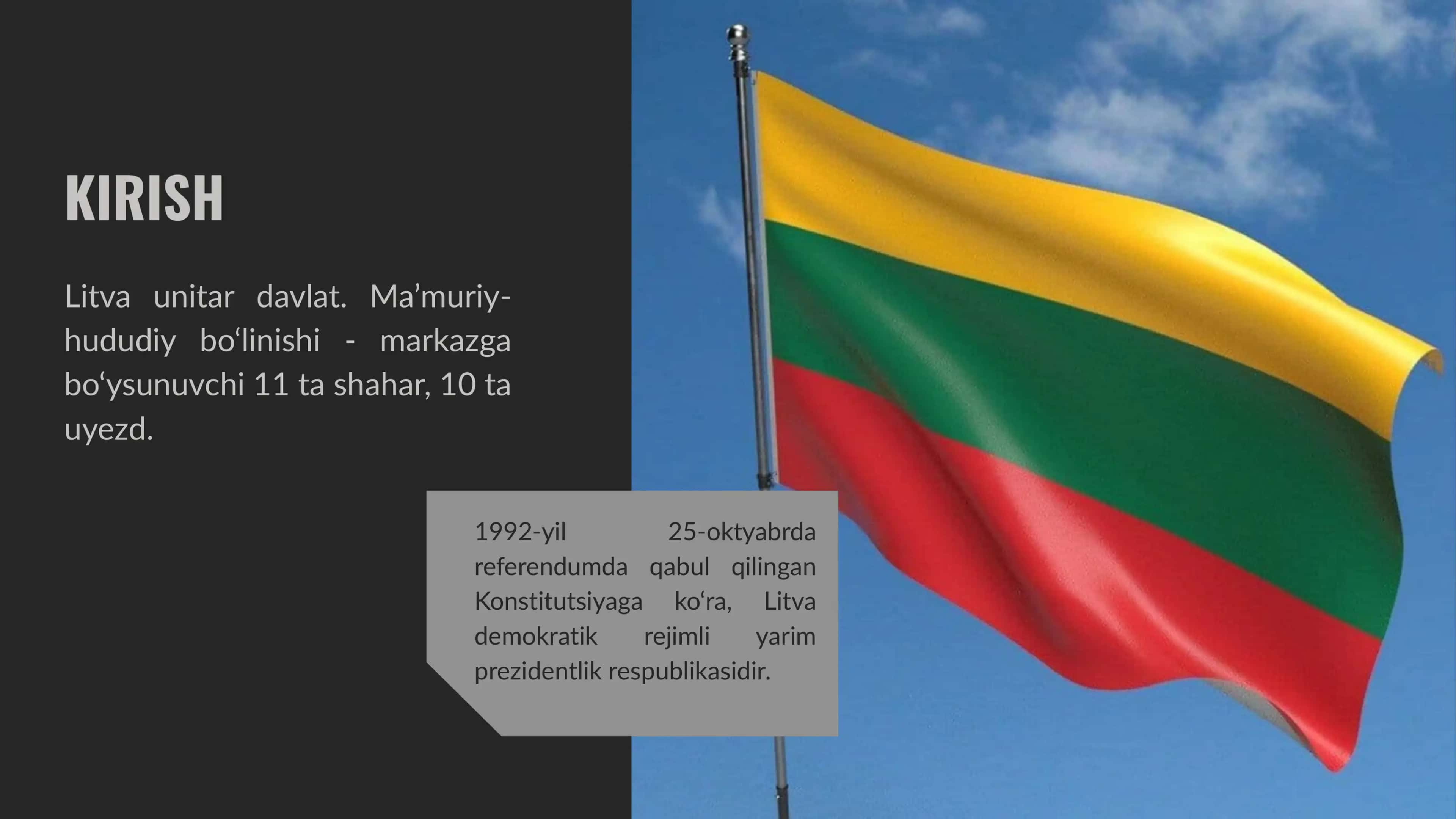 Litva Respublikasi davlat shakllari 2