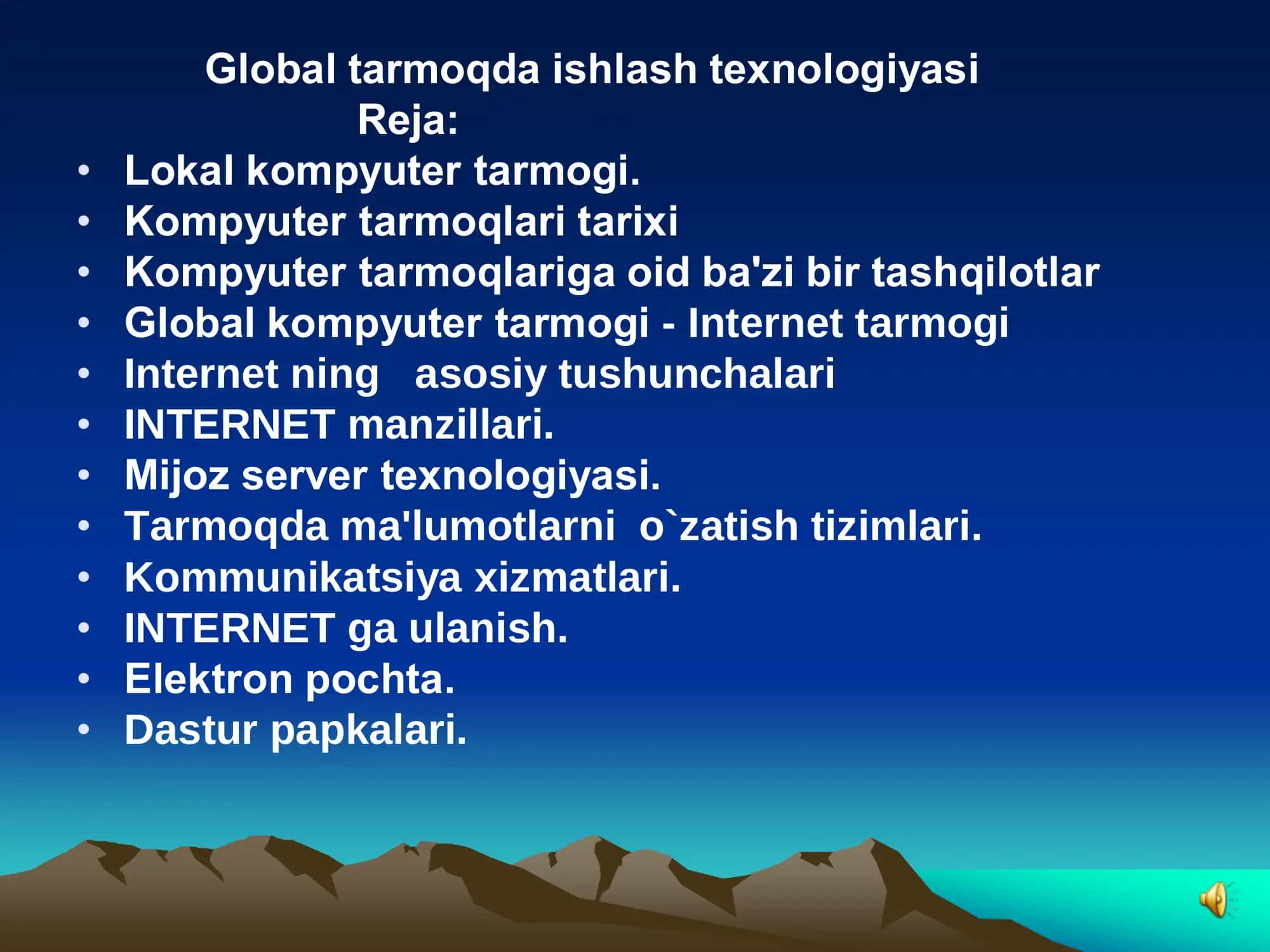 INFORMATIKA VA AXBOROT TEXNOLOGIYALARI 2