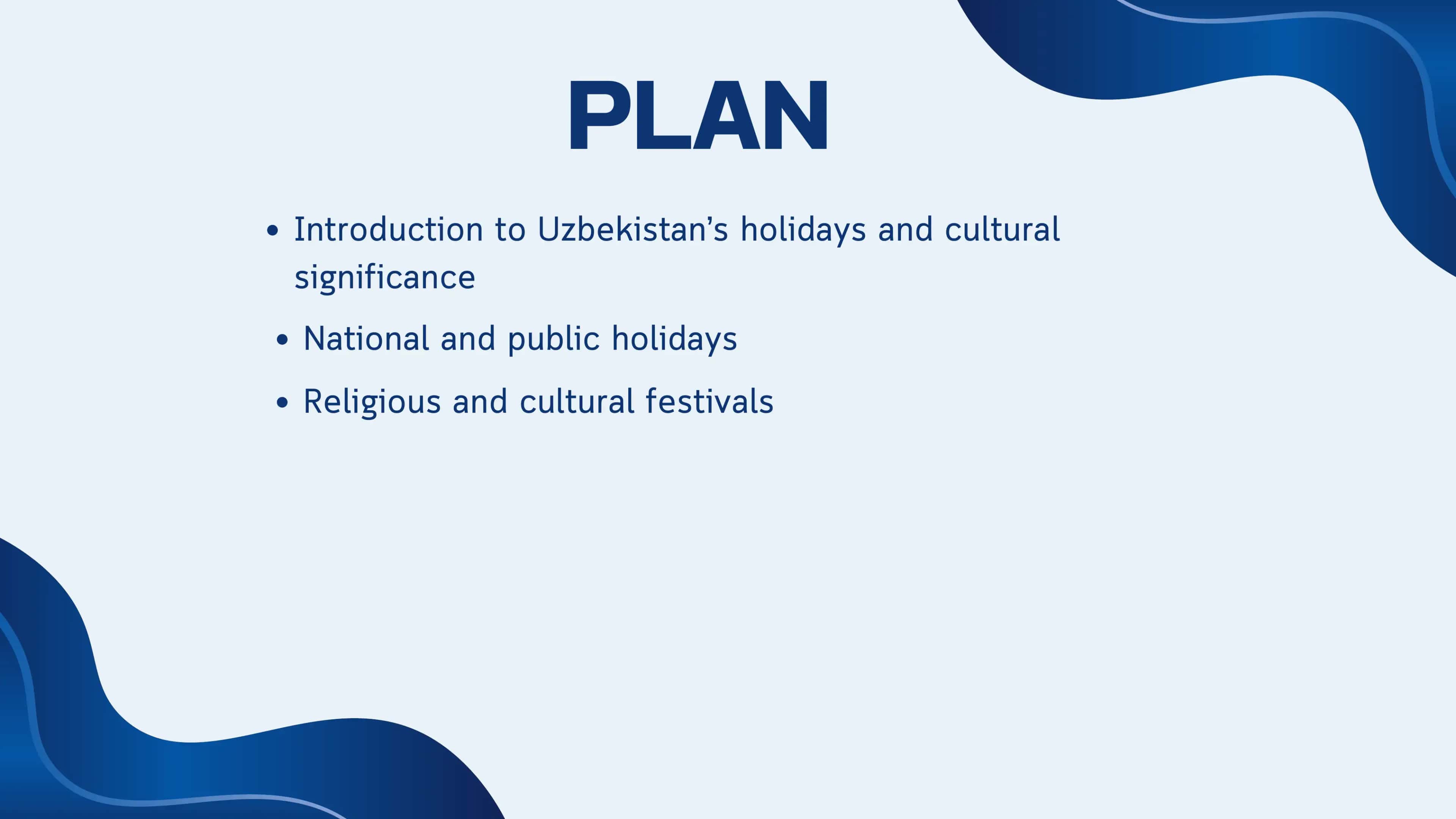 National Holidays and Festivals in Uzbekistan 2