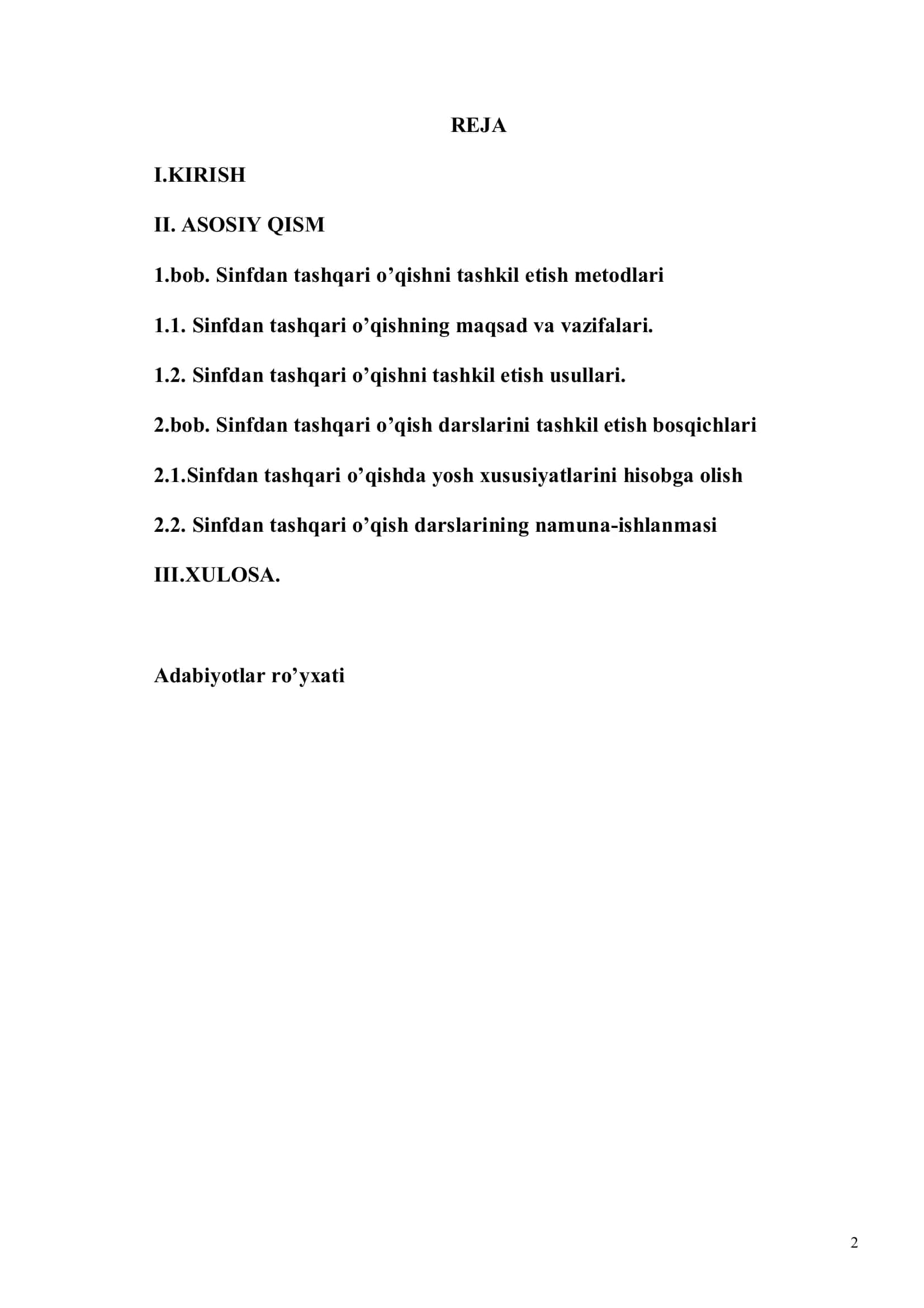 Ona tili o’qitish metodikasi 2