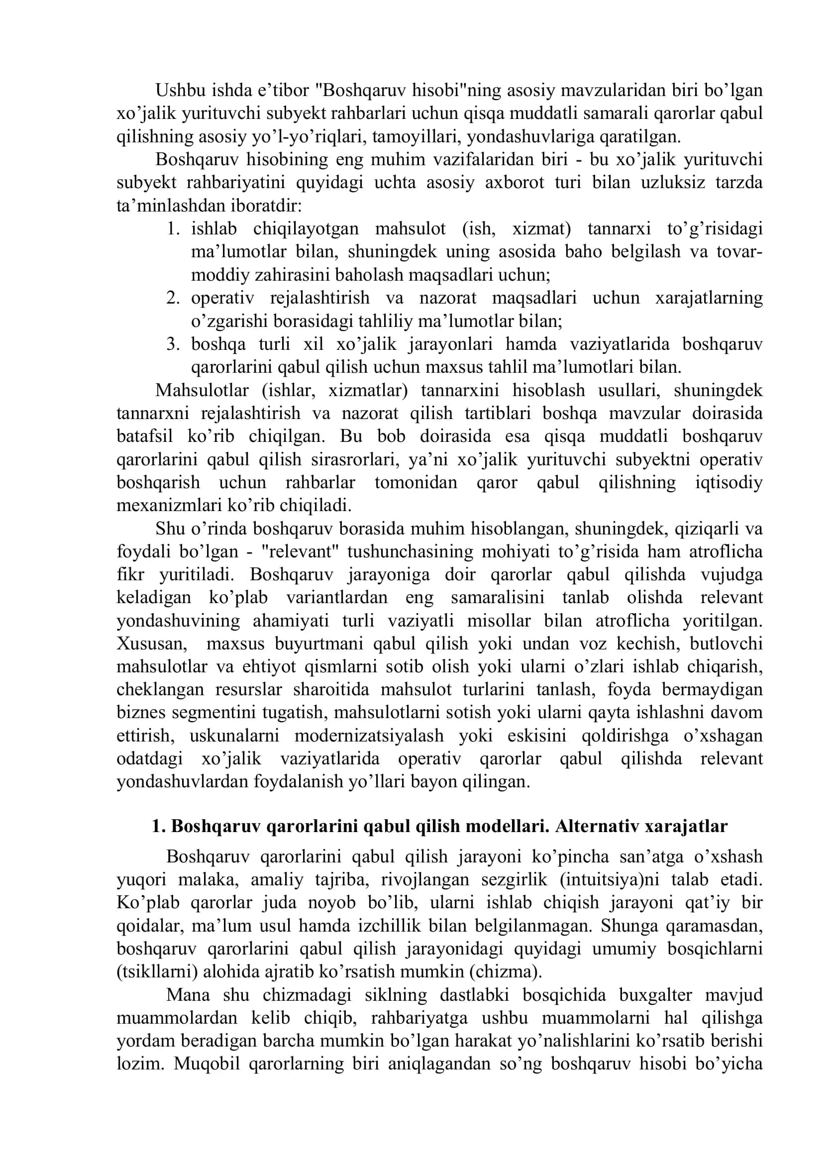 Boshqaruvchilar va qaror qabul qilish 2