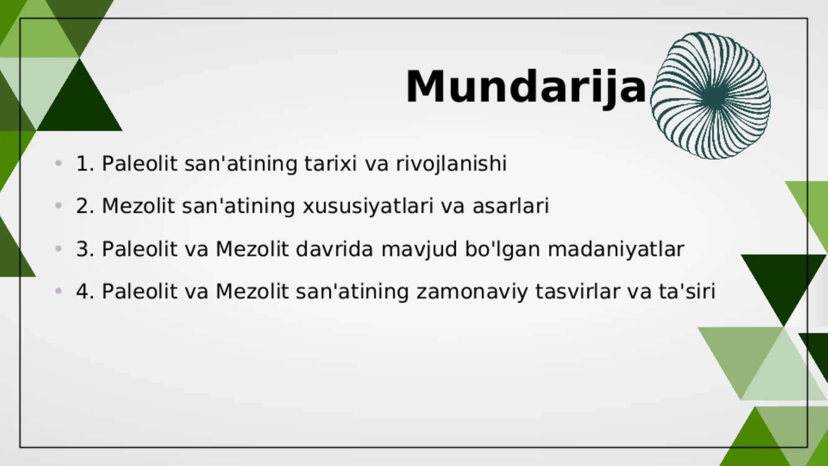 paleolit va mezolit san•ati 2