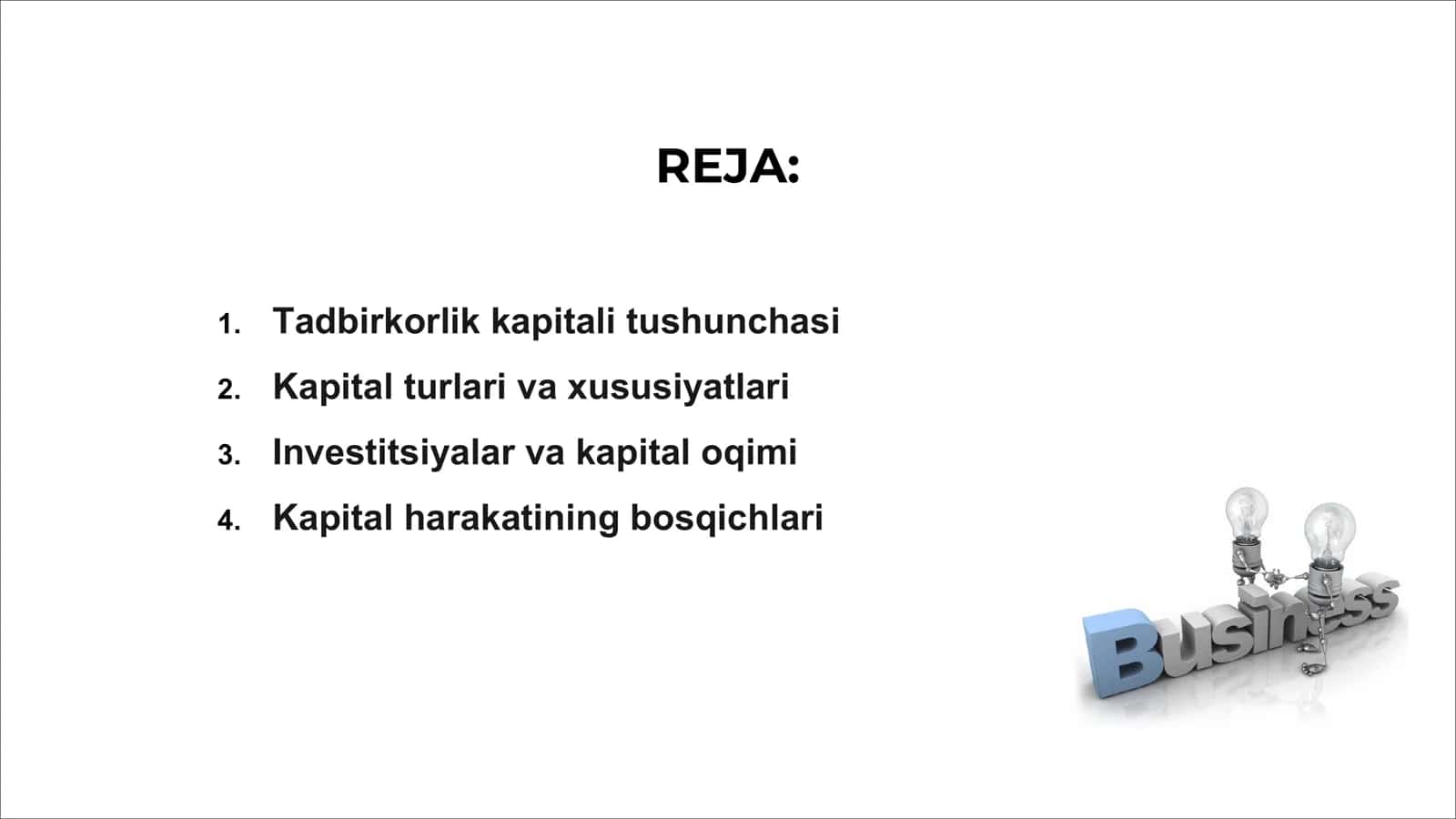 Tadbirkorlik kapitali 2