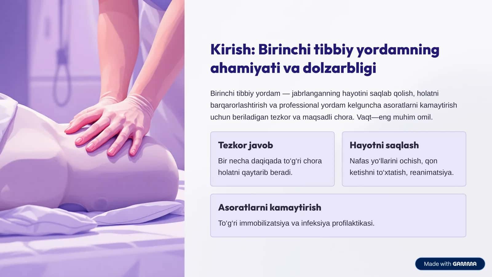 Birinchi Tibbiy Yordam 2