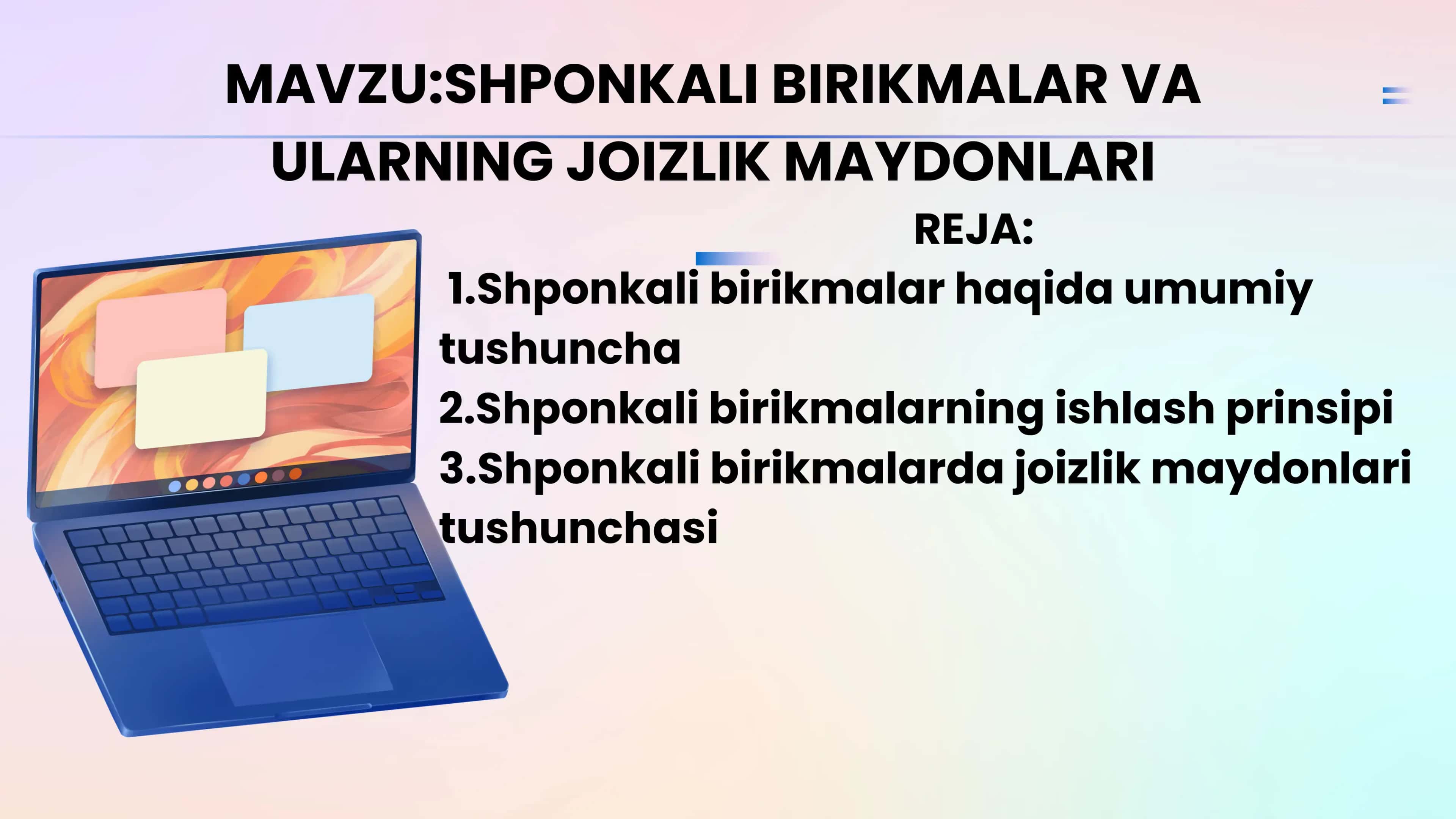 SHPONKALI BIRIKMALAR VA ULARNING JOIZLIK MAYDONLARI 2