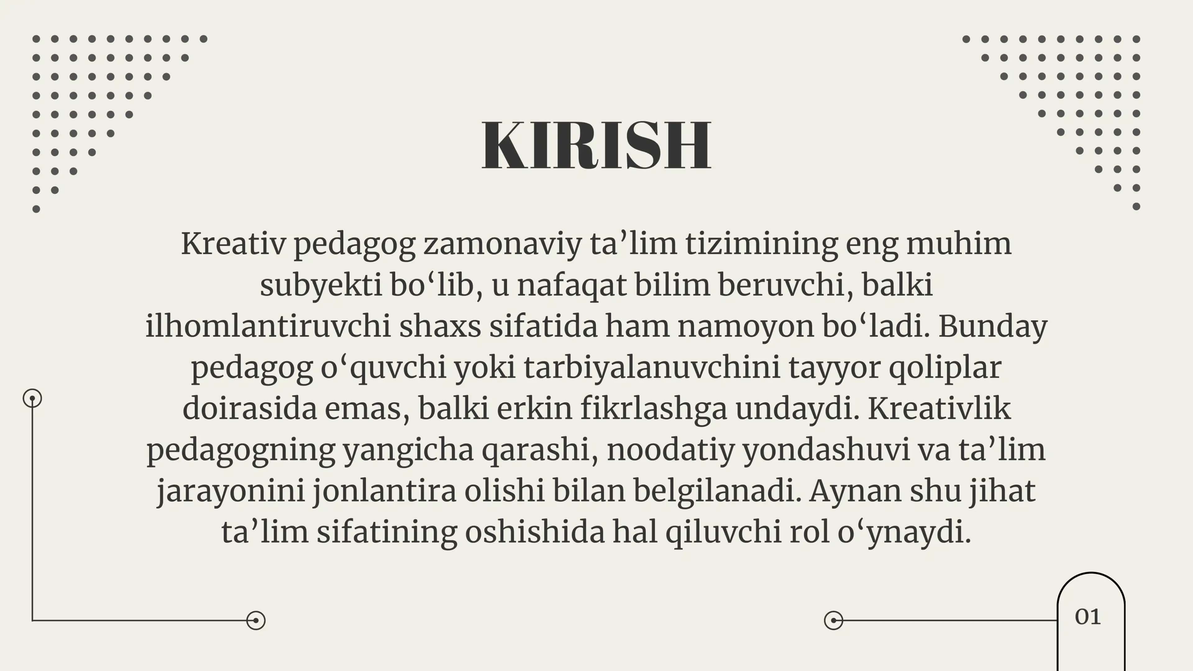 KREATIV PEDAGOGNIK OLTIN XUSUSIYATLARI 2