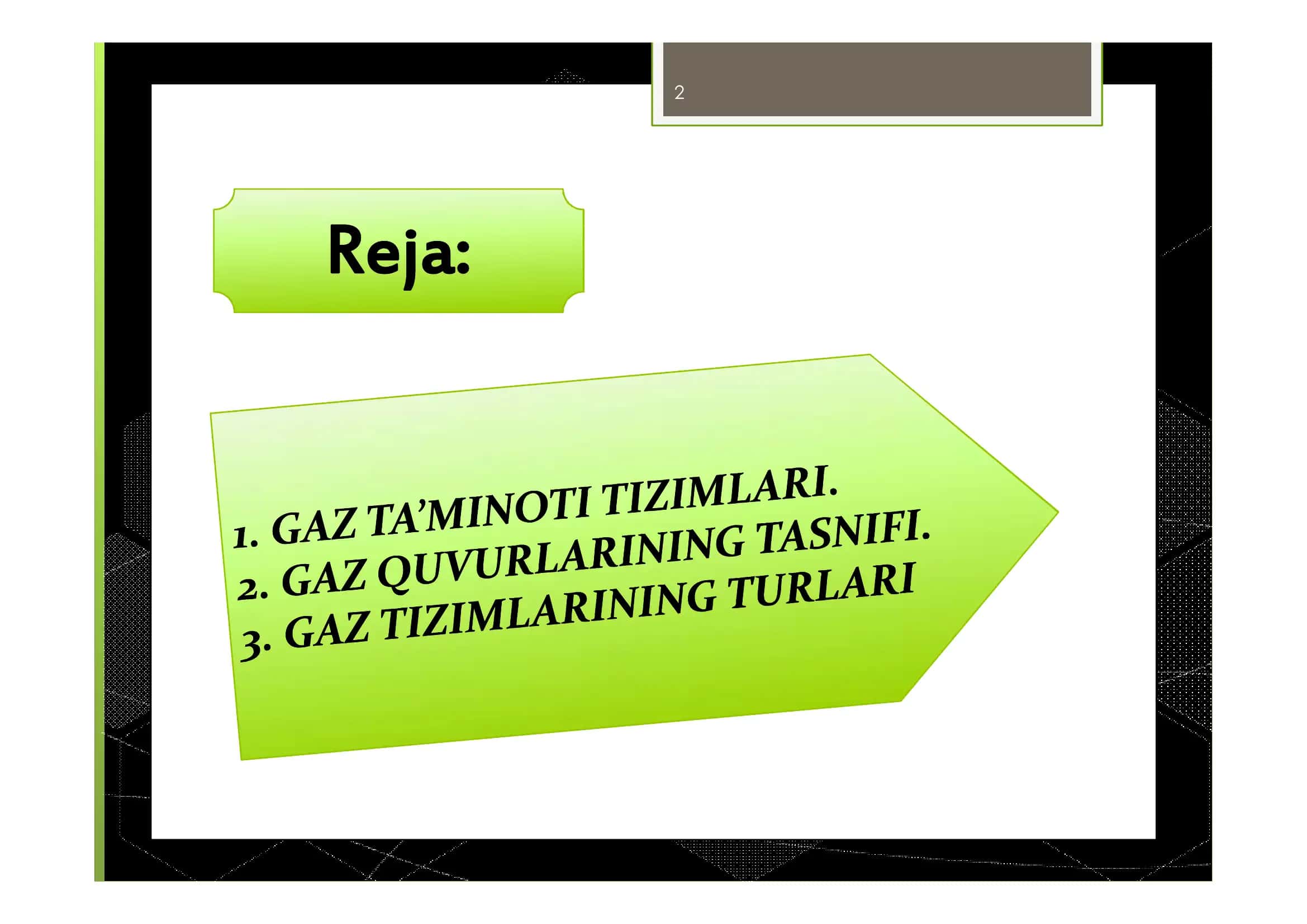 GAZ TA’MINOTI TIZIMLARI 2