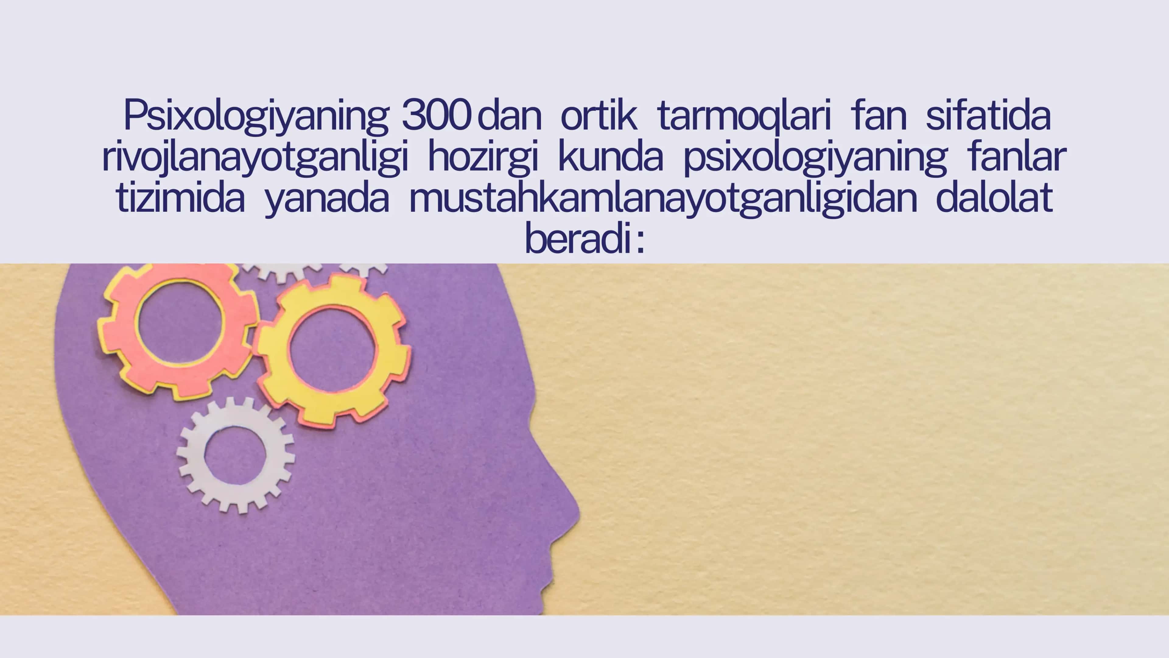 Psixologiya fanining 2