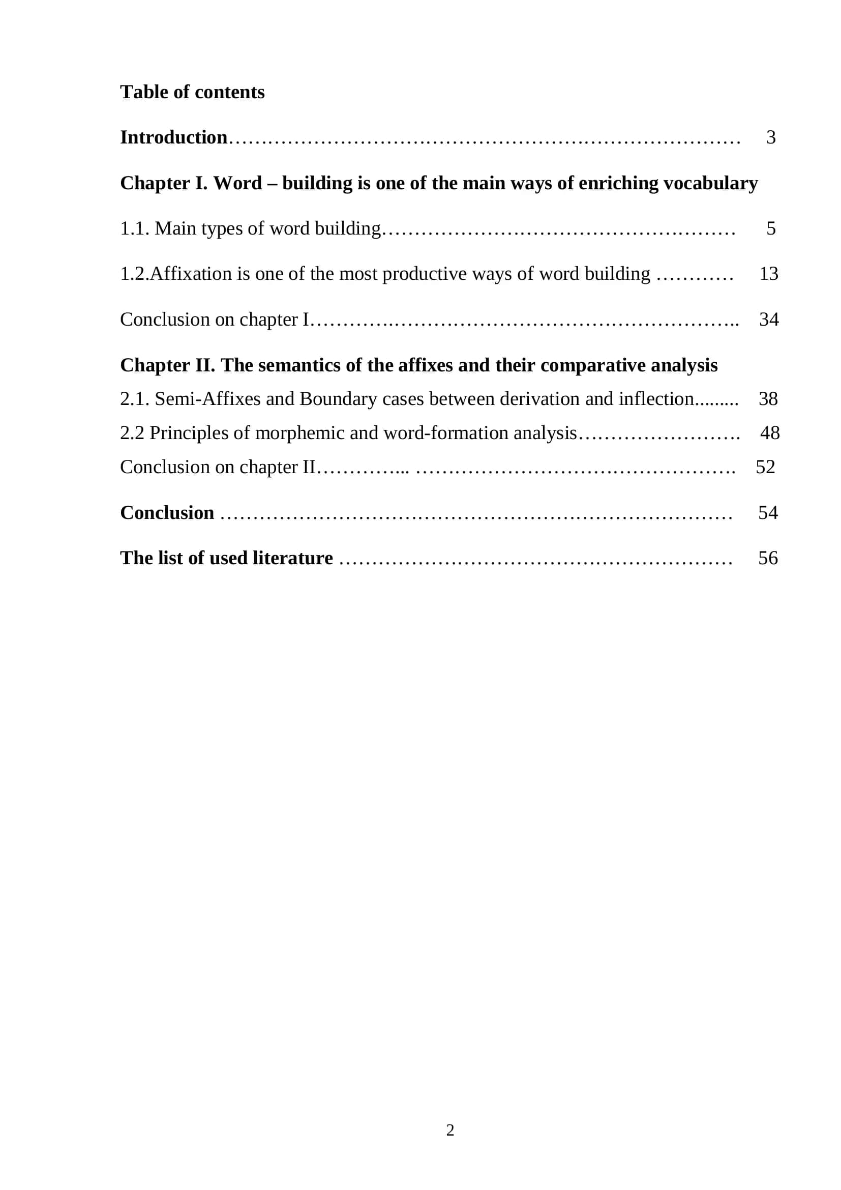 DISTINCTIVE FEATURES OF WORD BUILDING PROGRESS 2