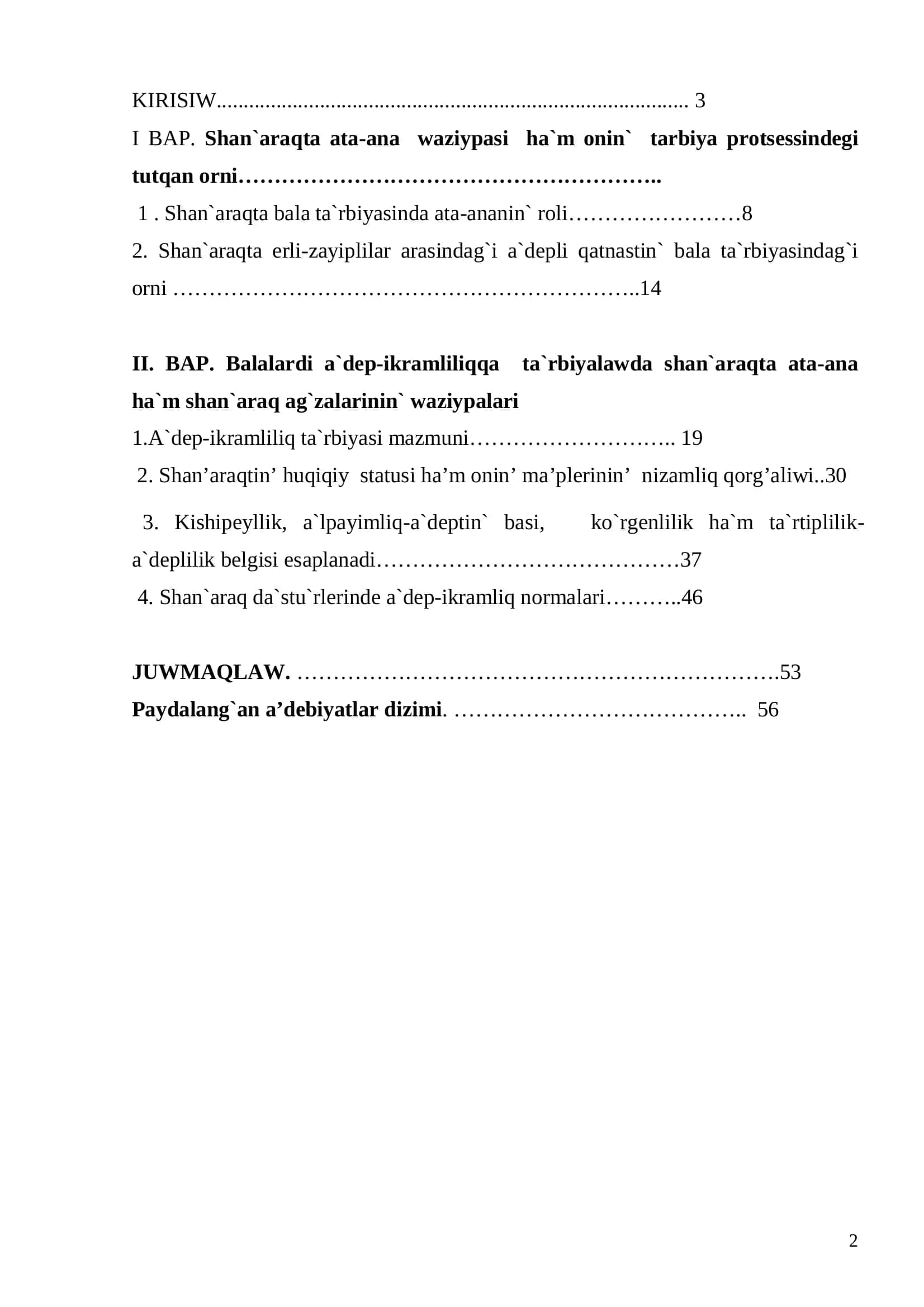 «Pedagogika ha`m psixologiya» ta`lim bag`dari IV-kurs qaraqalpaq topari talabasi Nurimova Shaxlonin` 2
