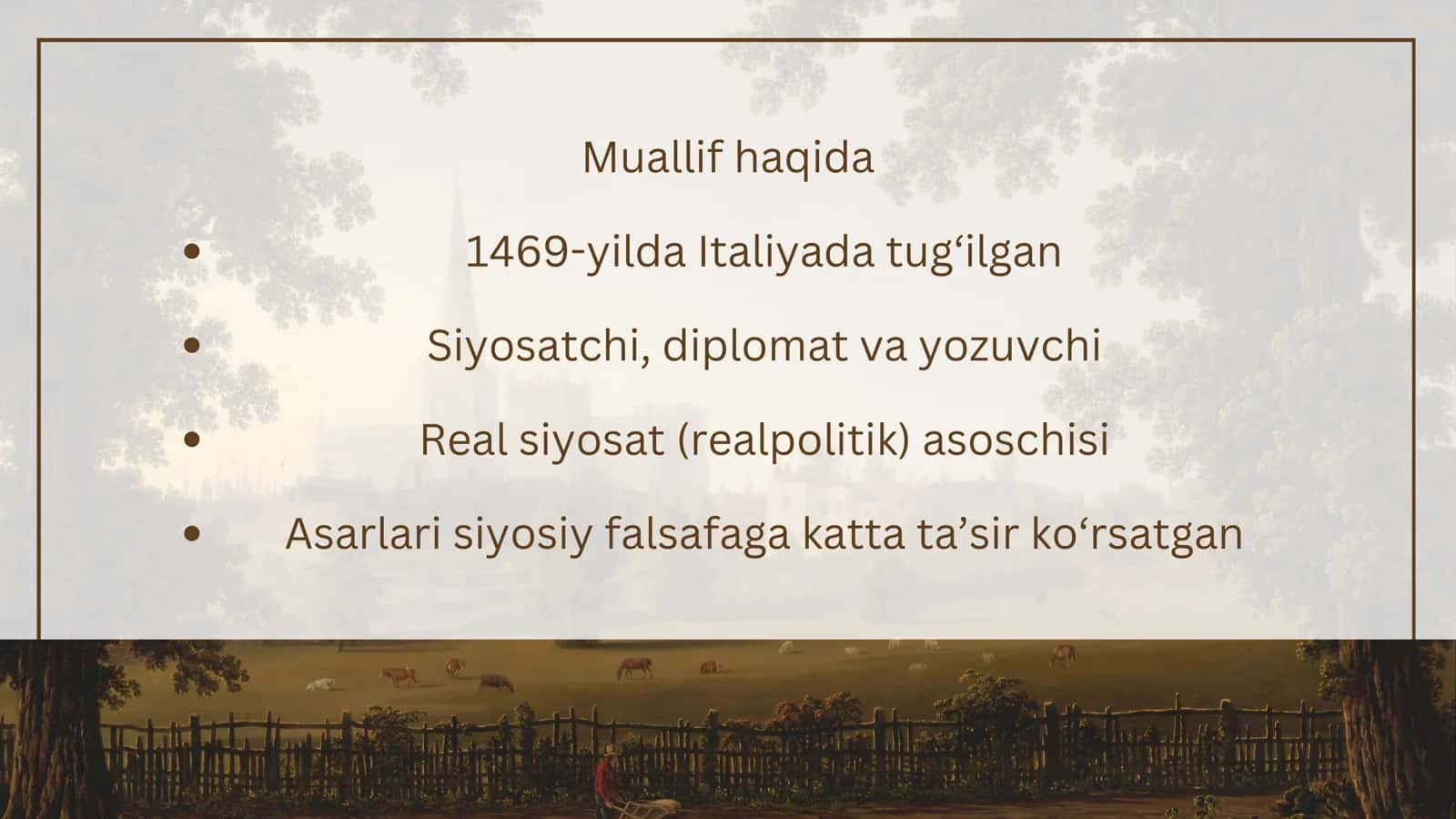 Makiavellining “Hukmdor” asari 2