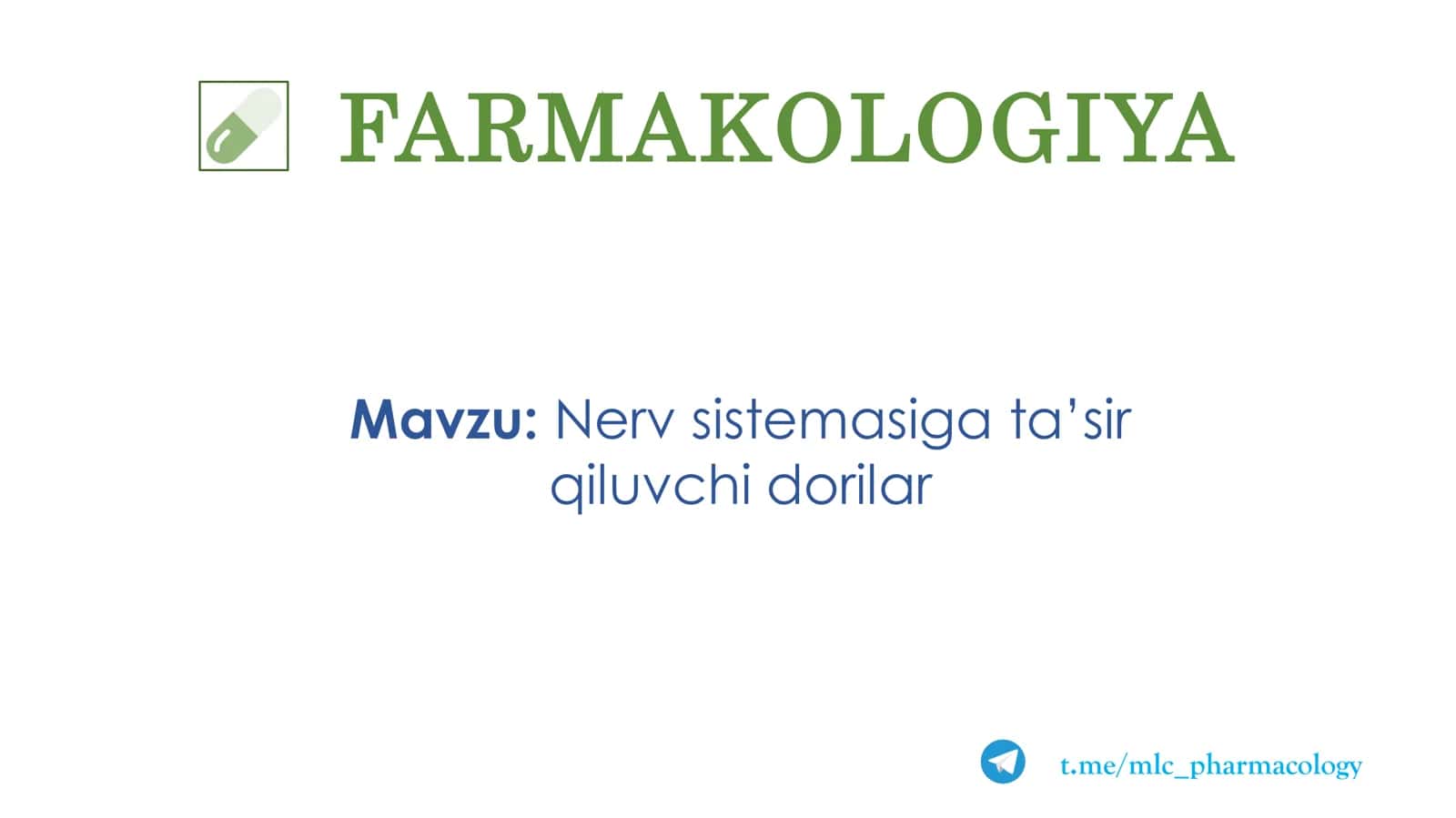 FARMAKOLOGIYA 2