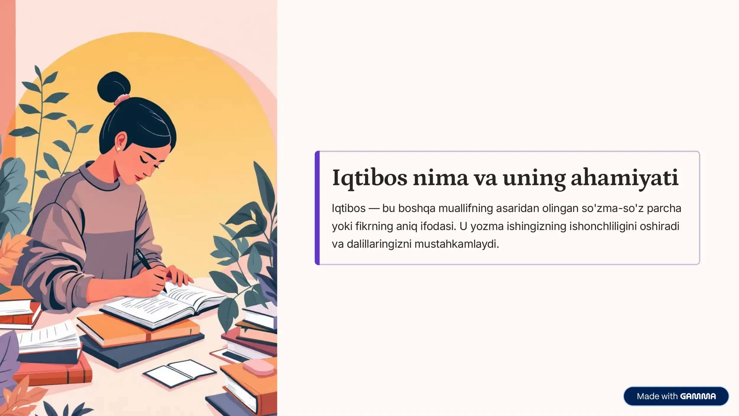 Iqtibos va uni rasmiylashtirishning asosiy qoidalari 2