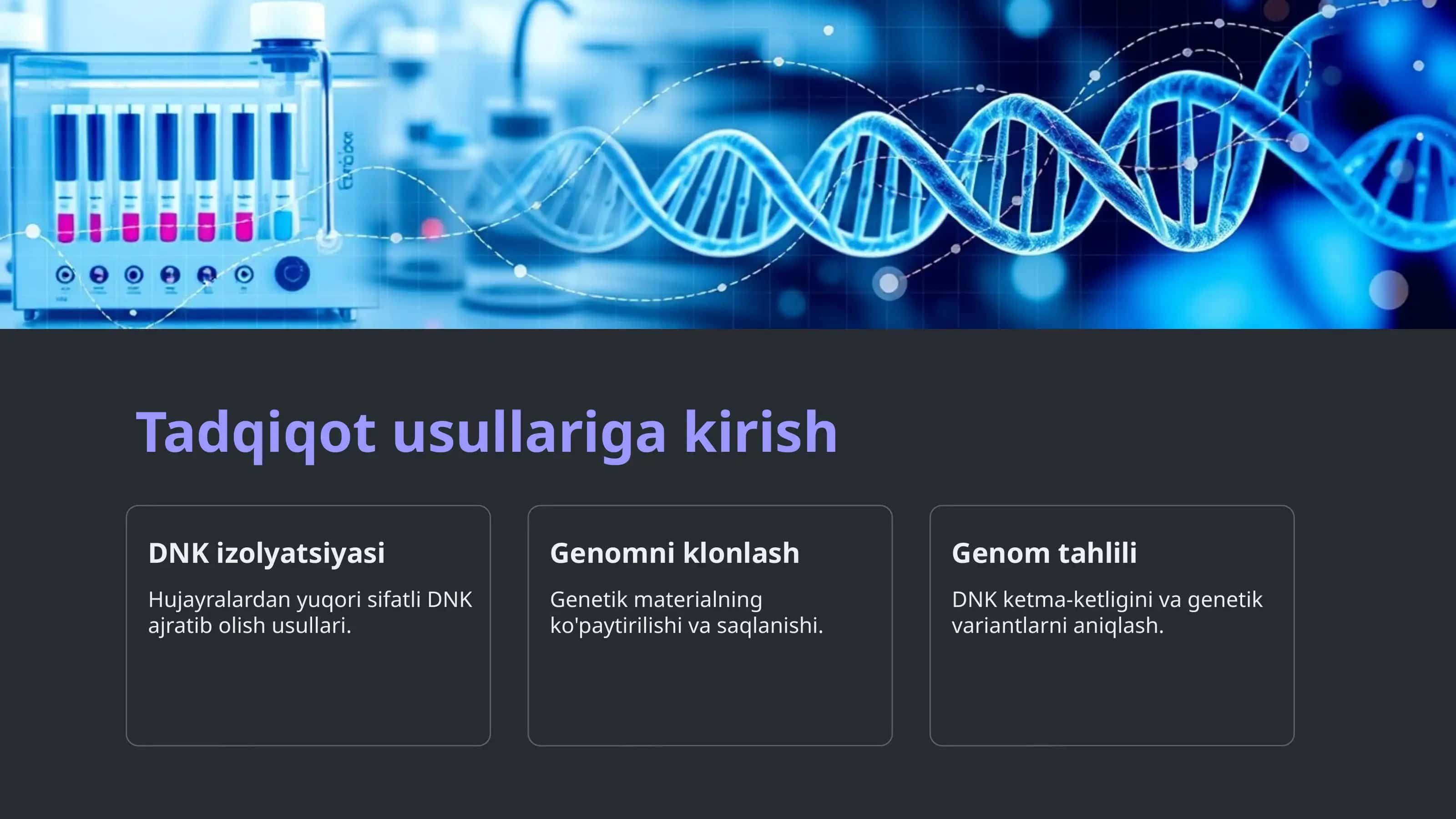 Genomni o'rganish 2