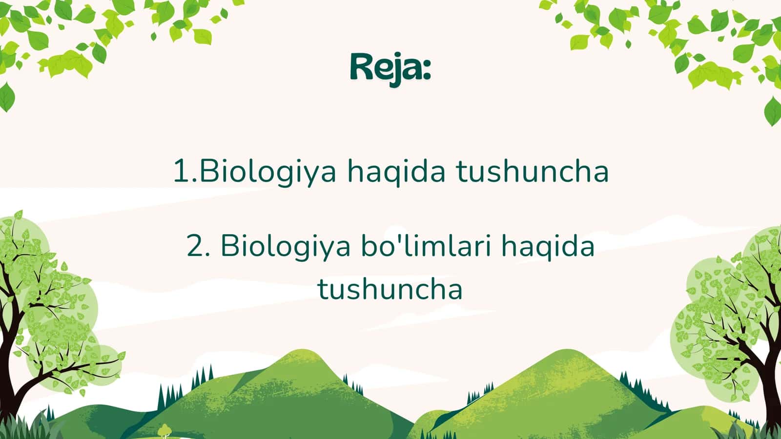 Biologiya haqida 2