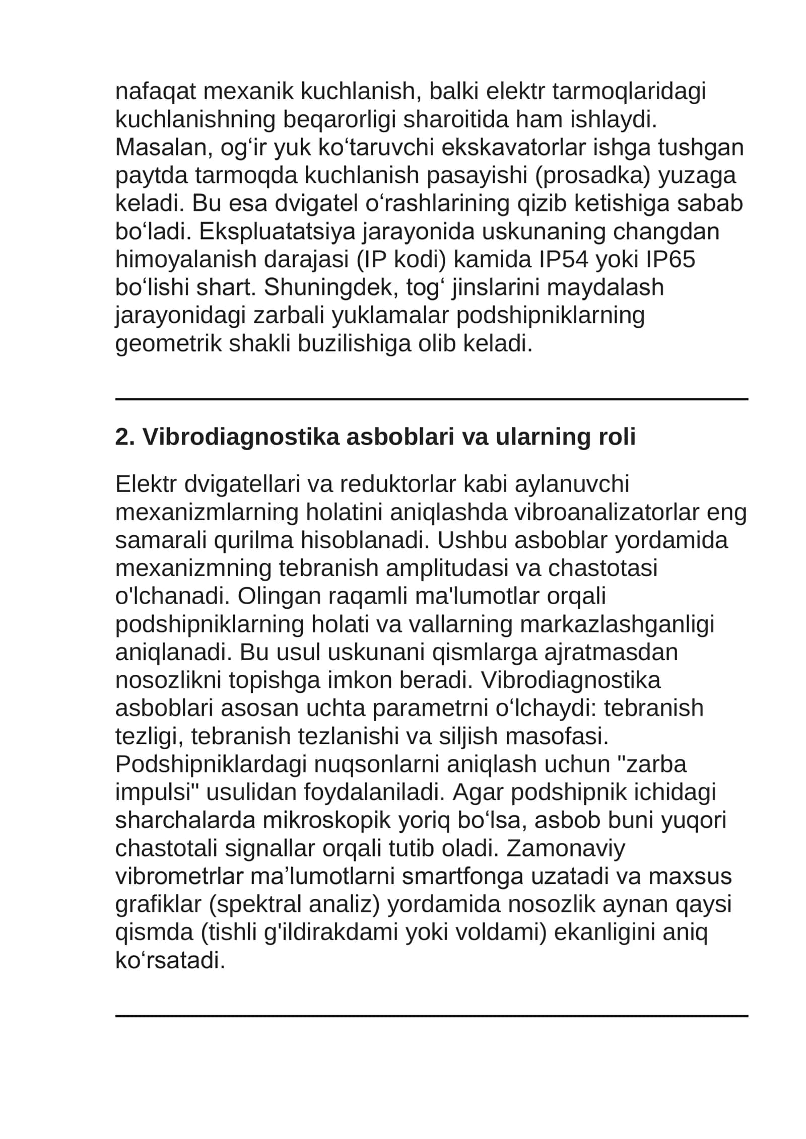 Konchilik elektr mexanik uskunalarini 2