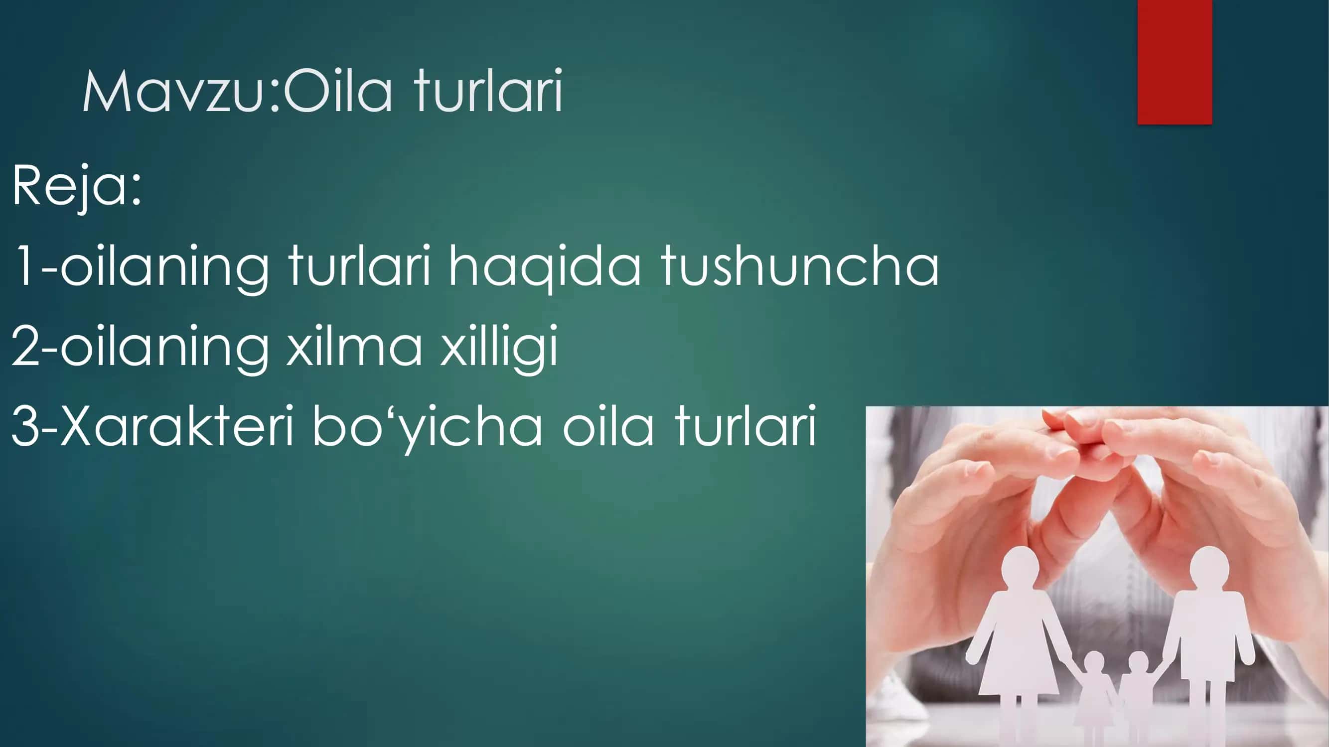 Oila turlari 2