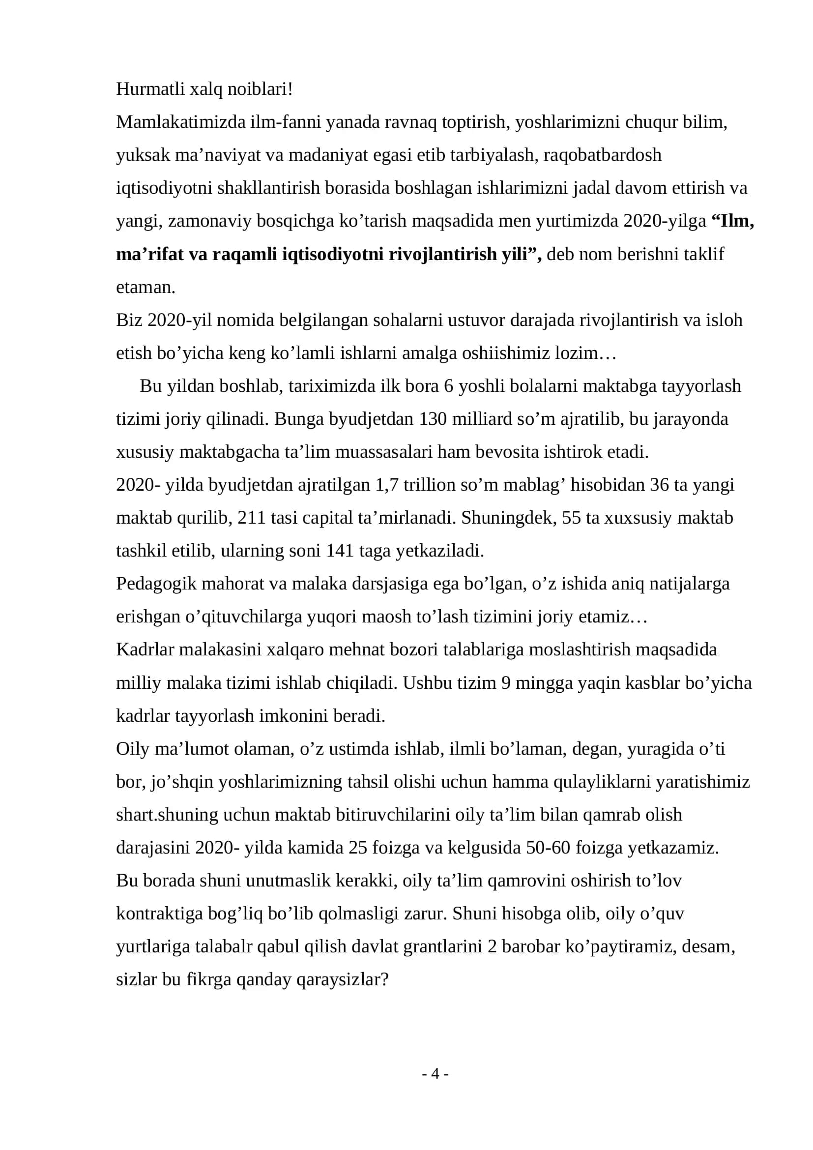 Ta'lim va tarbiya sohasidagi islohotlar 2