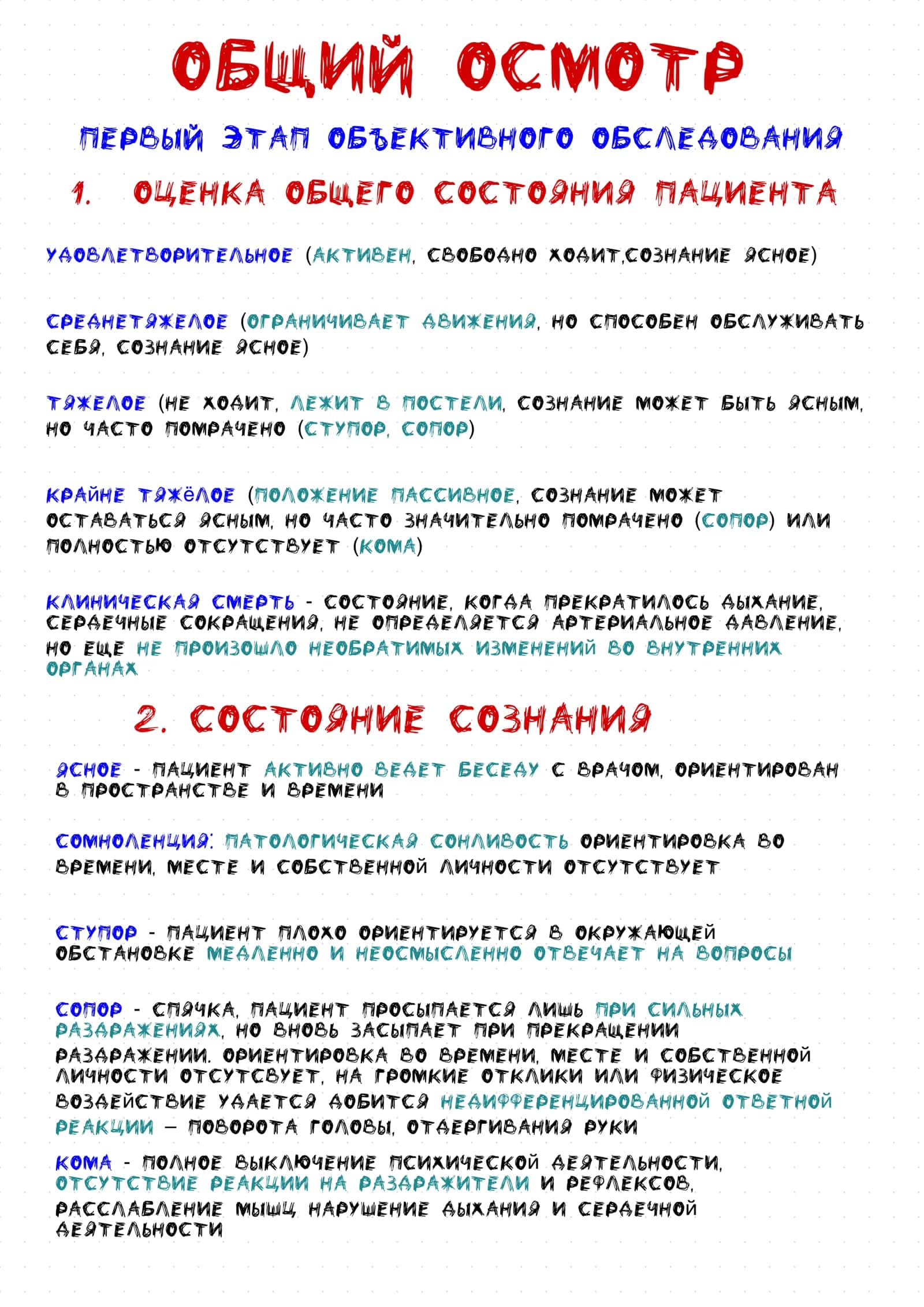 Общий осмотр 2