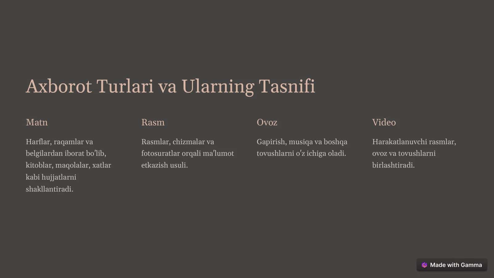 Asosiy Tushunchalar 2