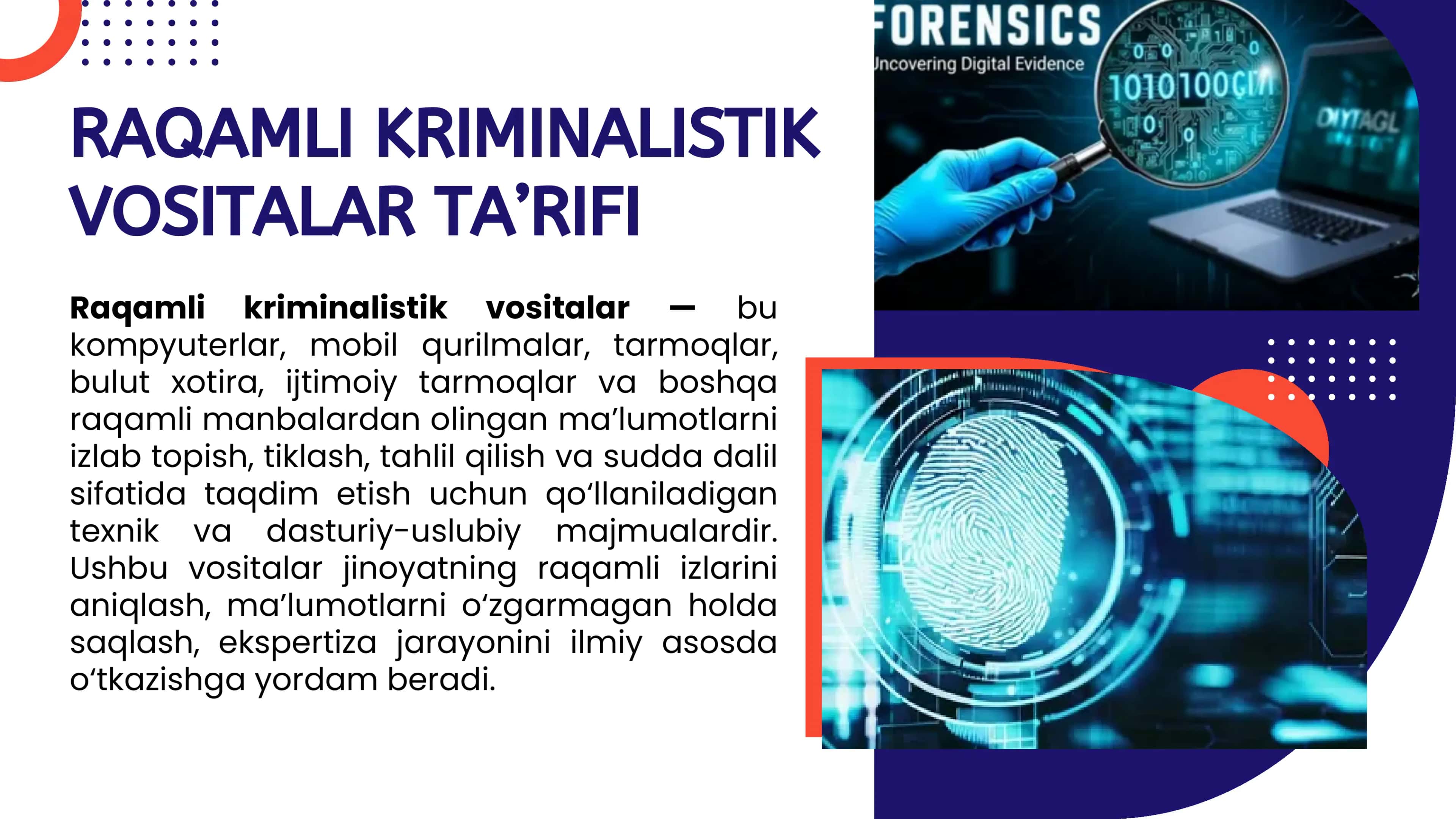 RAQAMLI KRIMINALISTIK VOSITALAR 2