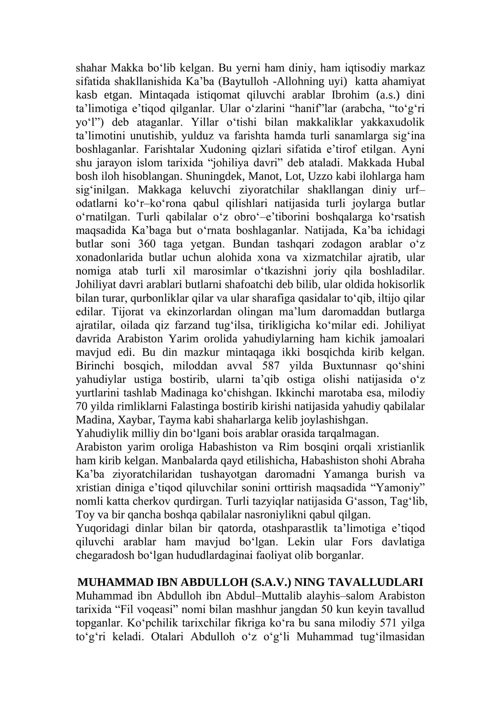 5-mavzu. Islom dini tarixi va mohiyati 2