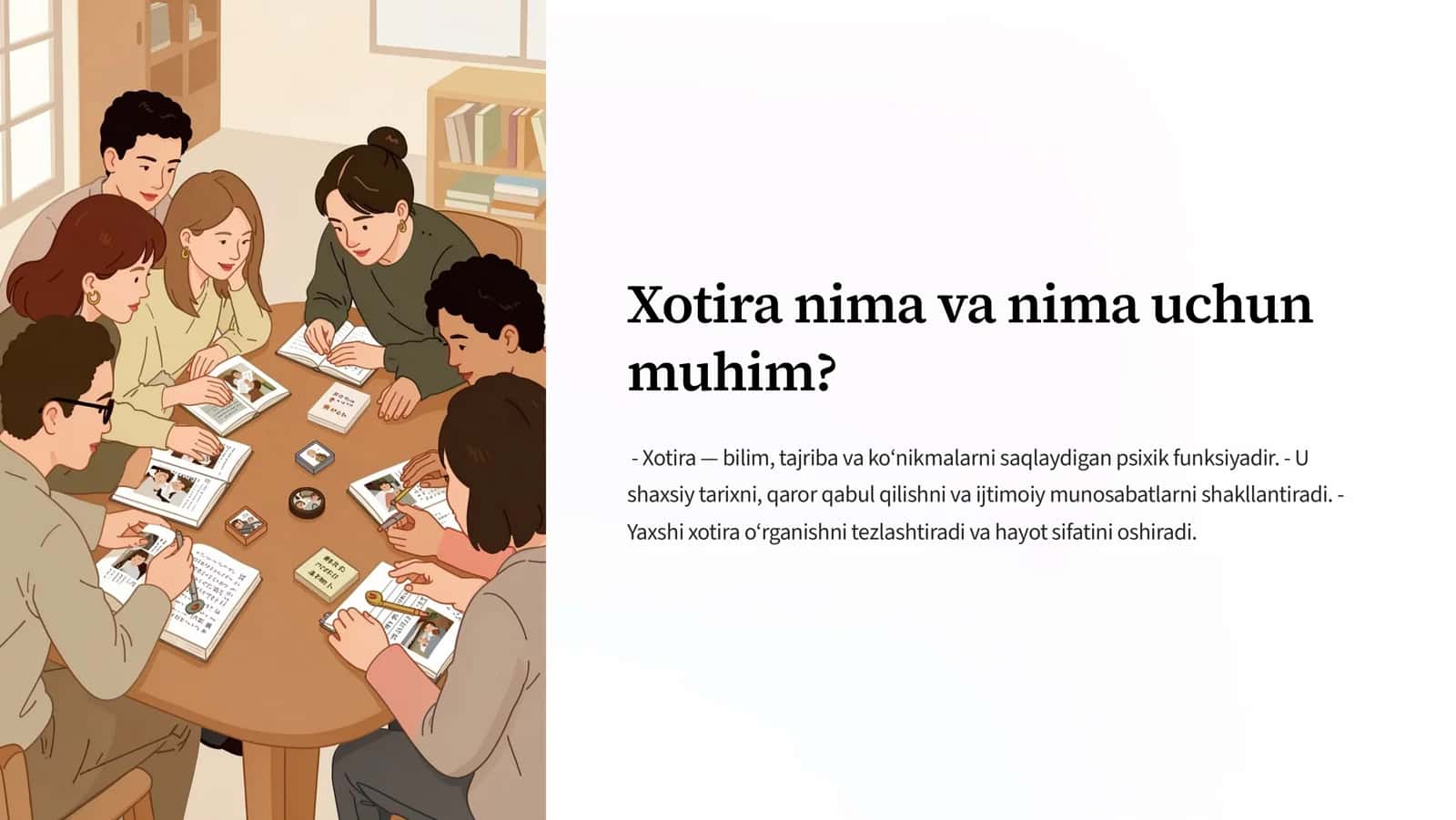 XOTIRA RIVOJLANISH VA BUZILISH JARAYONLARI 2