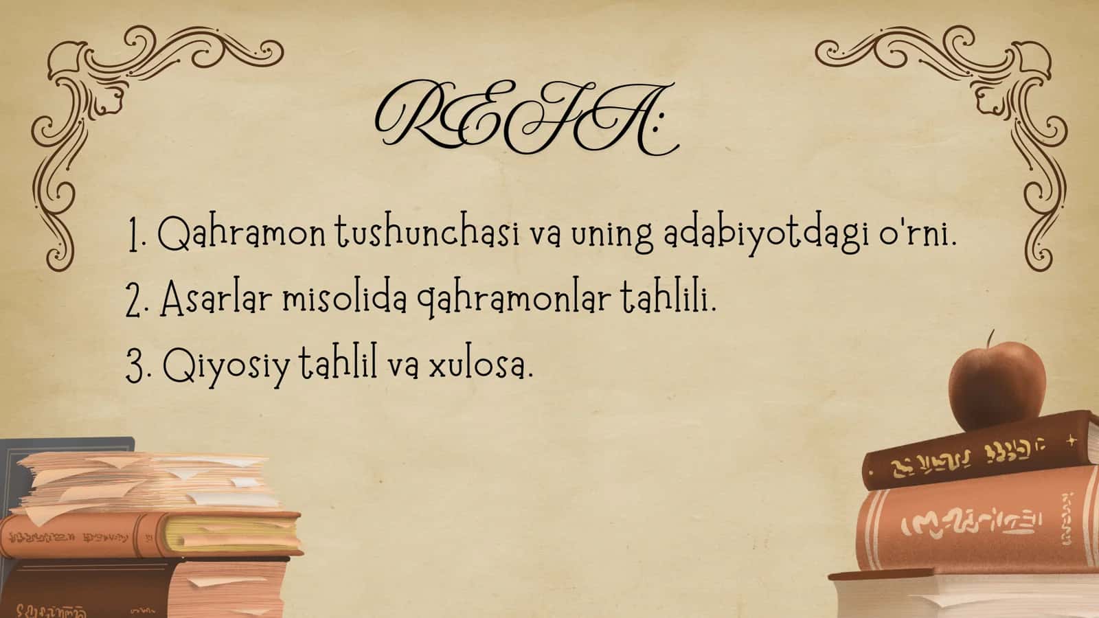 O'zbek adabiyotidagi qahramon tasvirining Yevropa adabiyotdagi ekvivalentlari 2