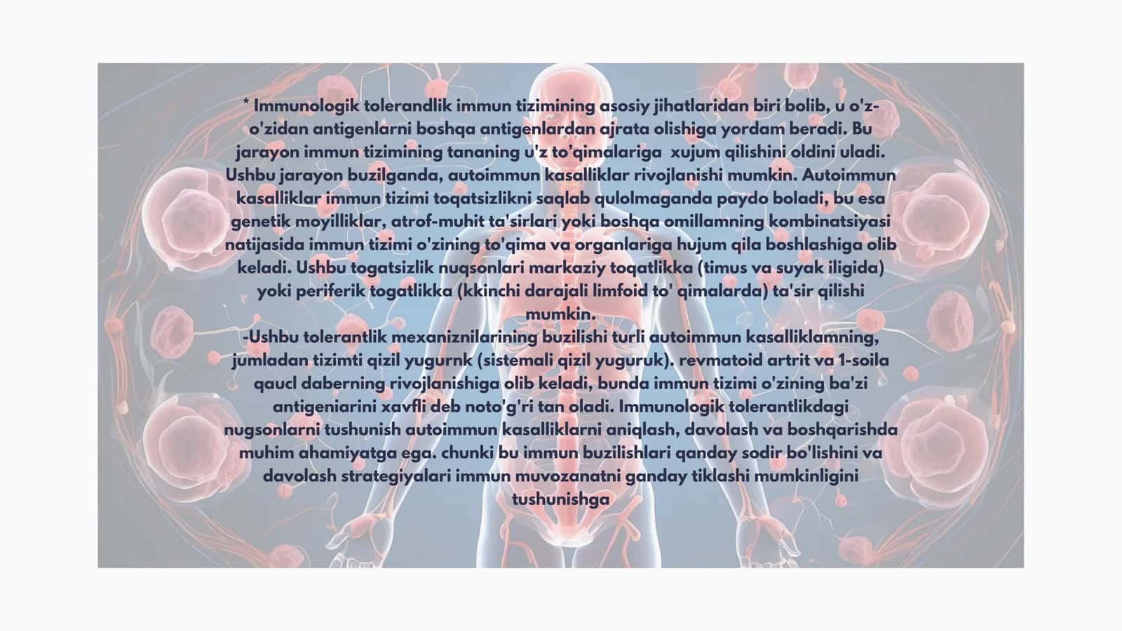 IMMUNOLOGIK TOLERANTLIK autoimmun 2