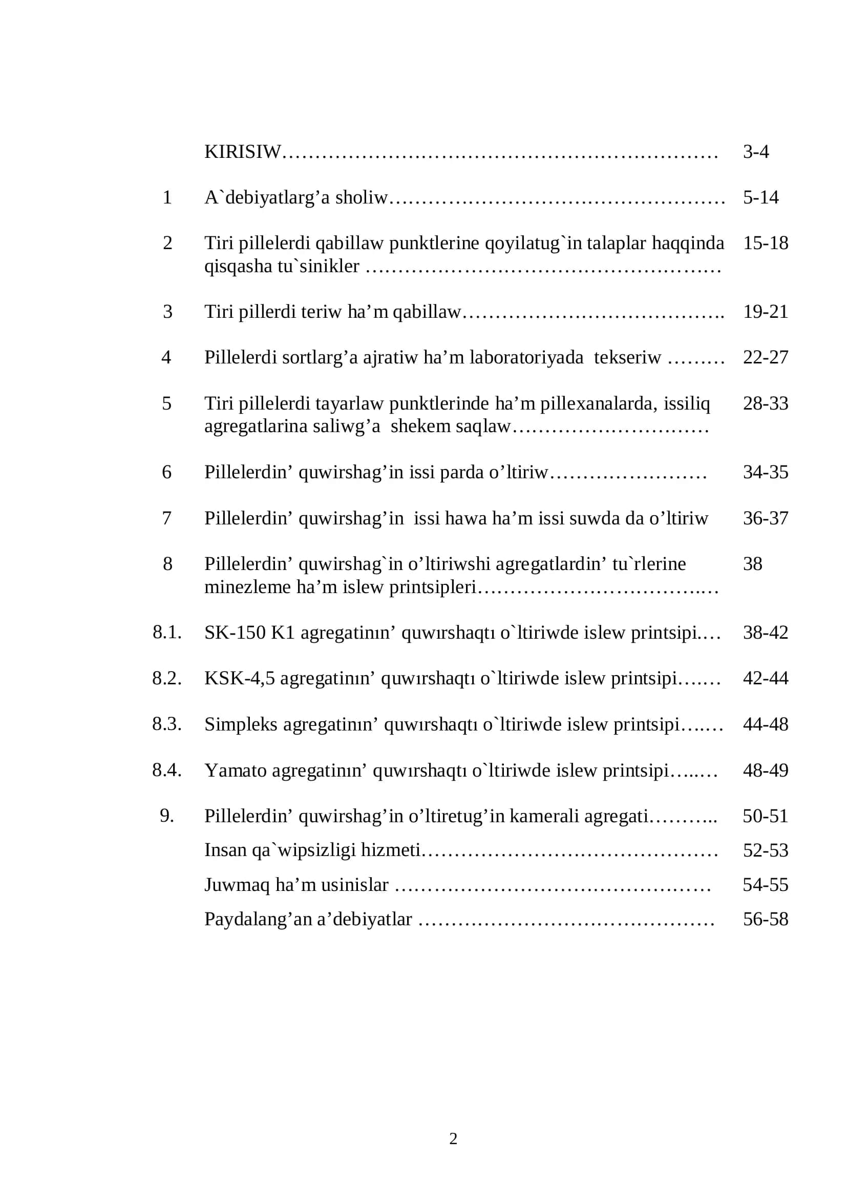 O`SİMLİKSHİLİK HA`M TOG`AYSHILIQ 2