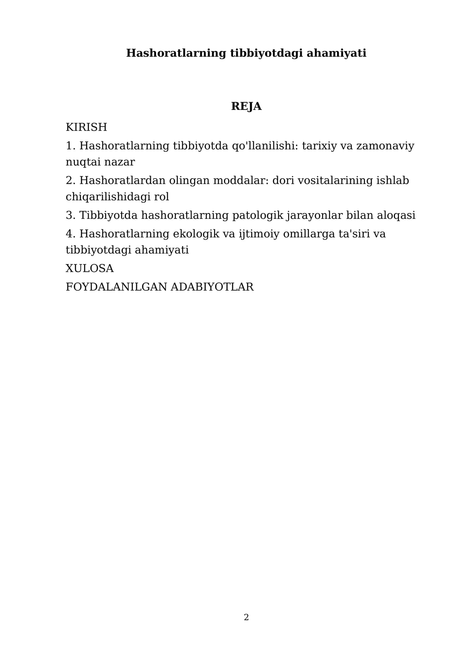 Hashoratlarning tibbiyotdagi ahamiyati 2