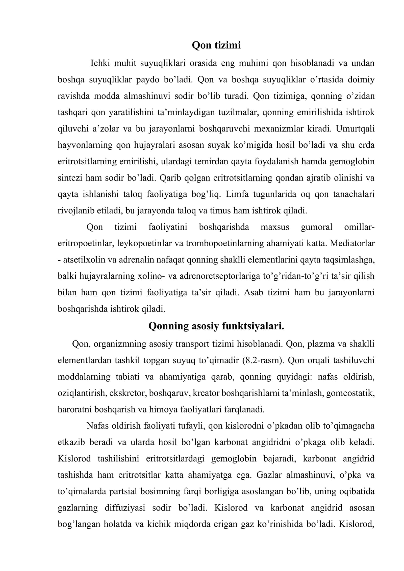 Ichki muhit suyuqliklari 2
