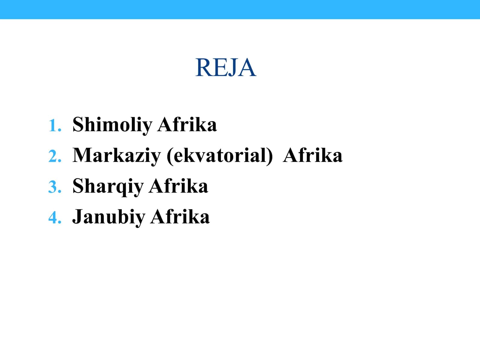 AFRIKA MATERIGINING TABIIY GEOGRAFIK RAYONLARI 2