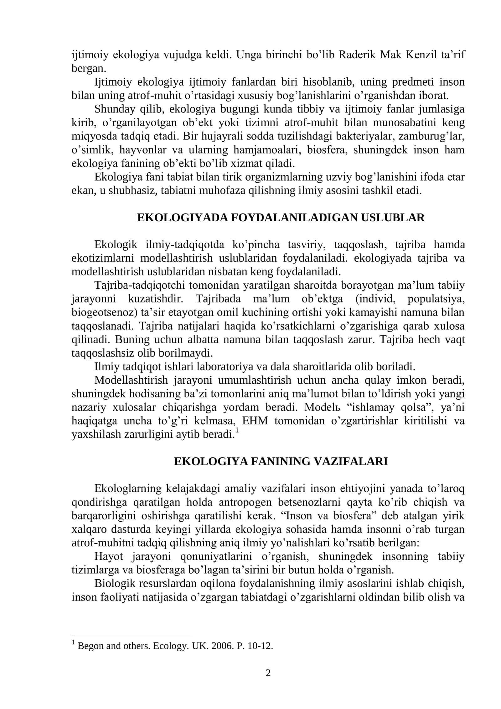 EKOLOGIYA KURSI 2
