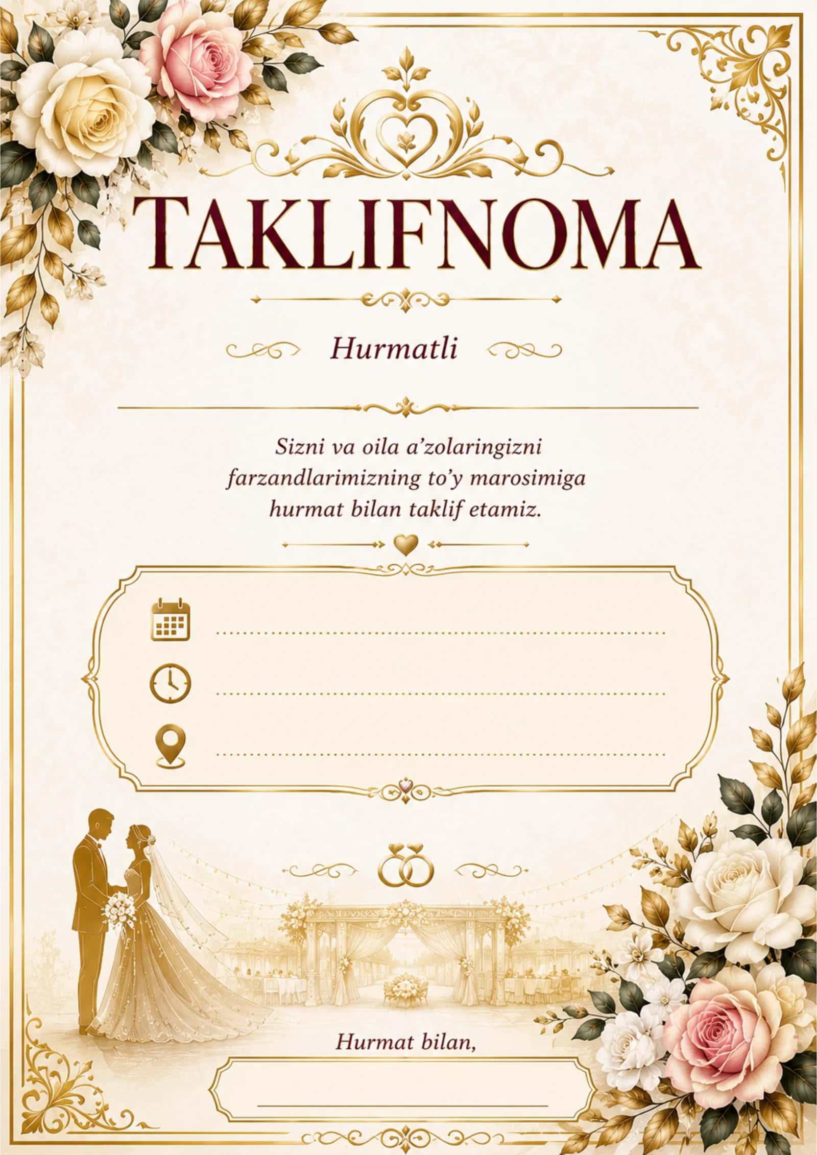 Taklifnoma 2 ta shablon 2