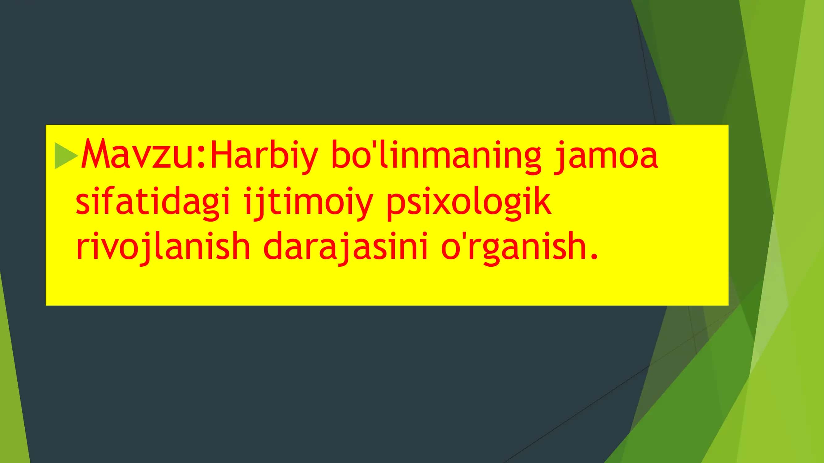 Harbiy Pedagogika va Psixologiya 2