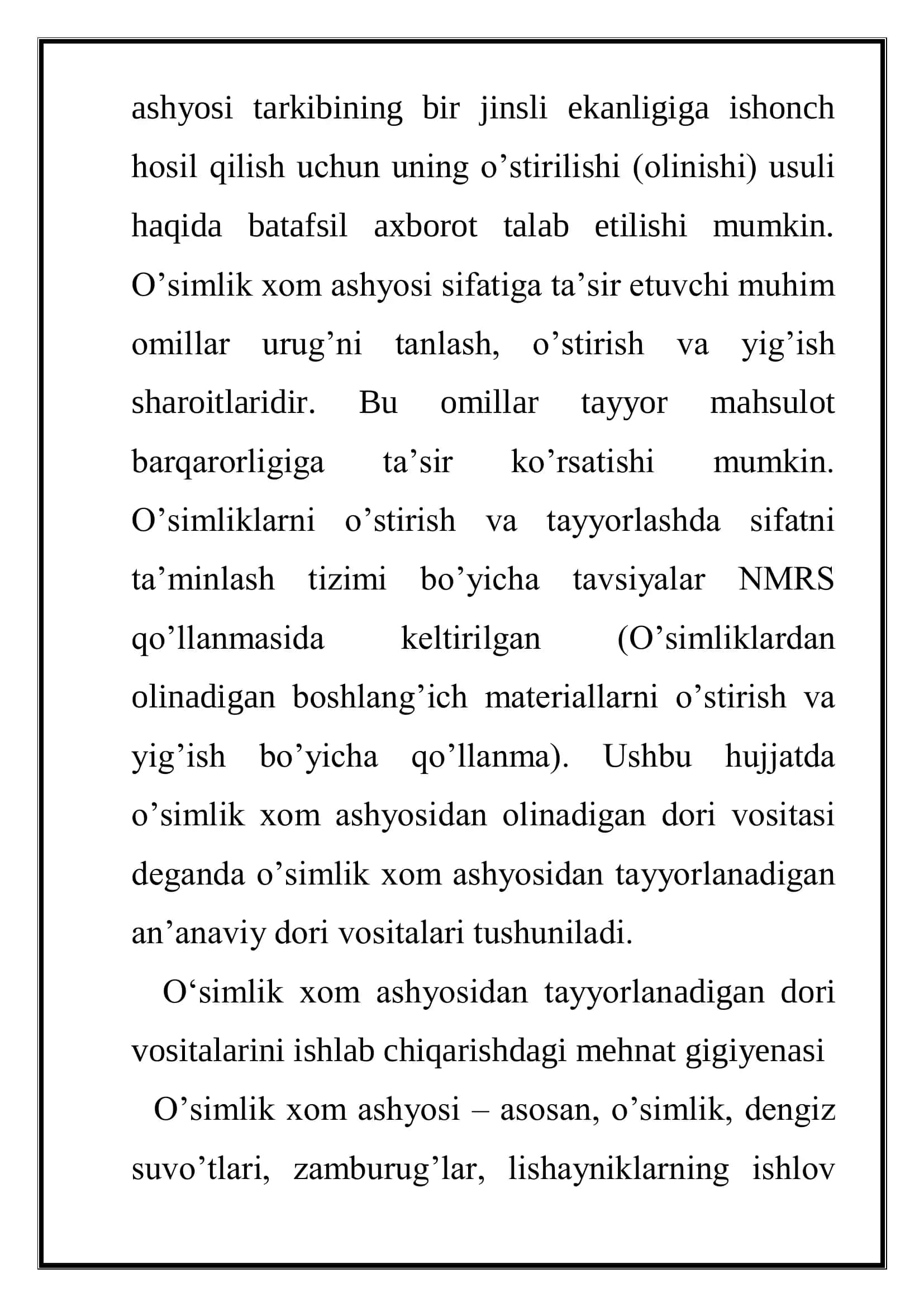 O’simlik xom ashyosidan tayyor dorilar 2