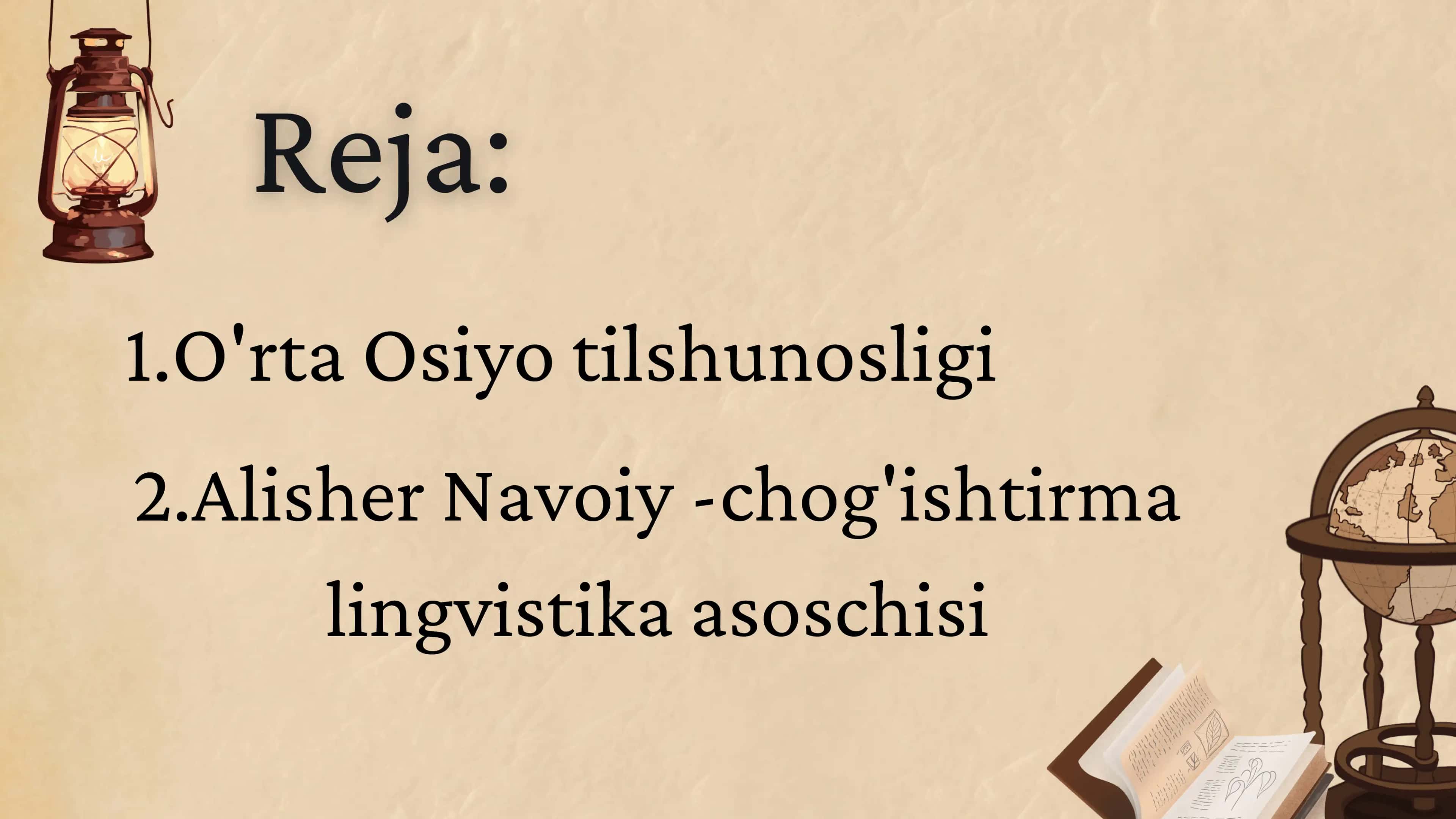 O'rta Osiyoda tilshunoslikning rivojlanishi. 2