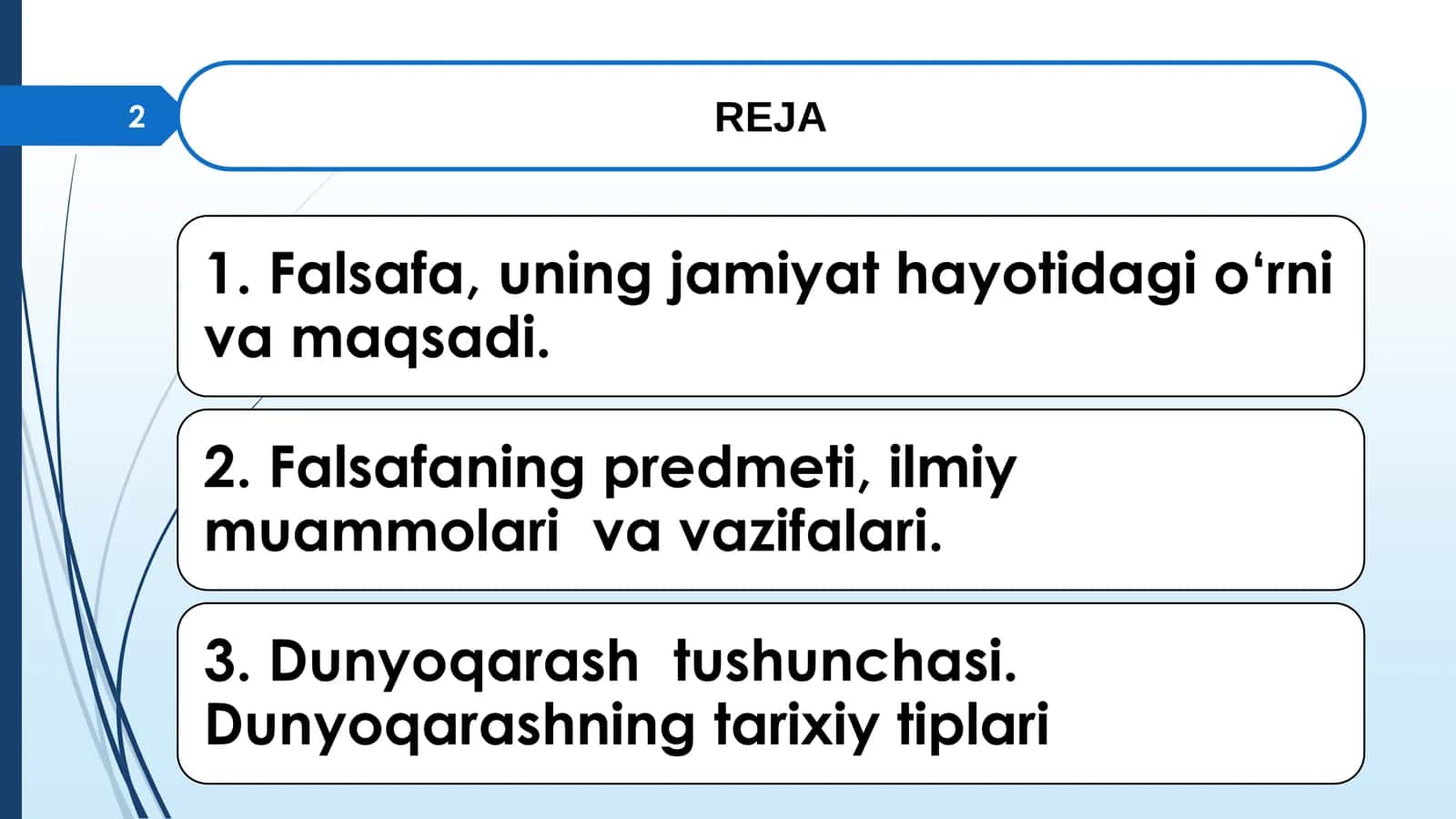 FALSAFANING FAN VA DUNYOQARASHGA DOIR MOHIYATI 2