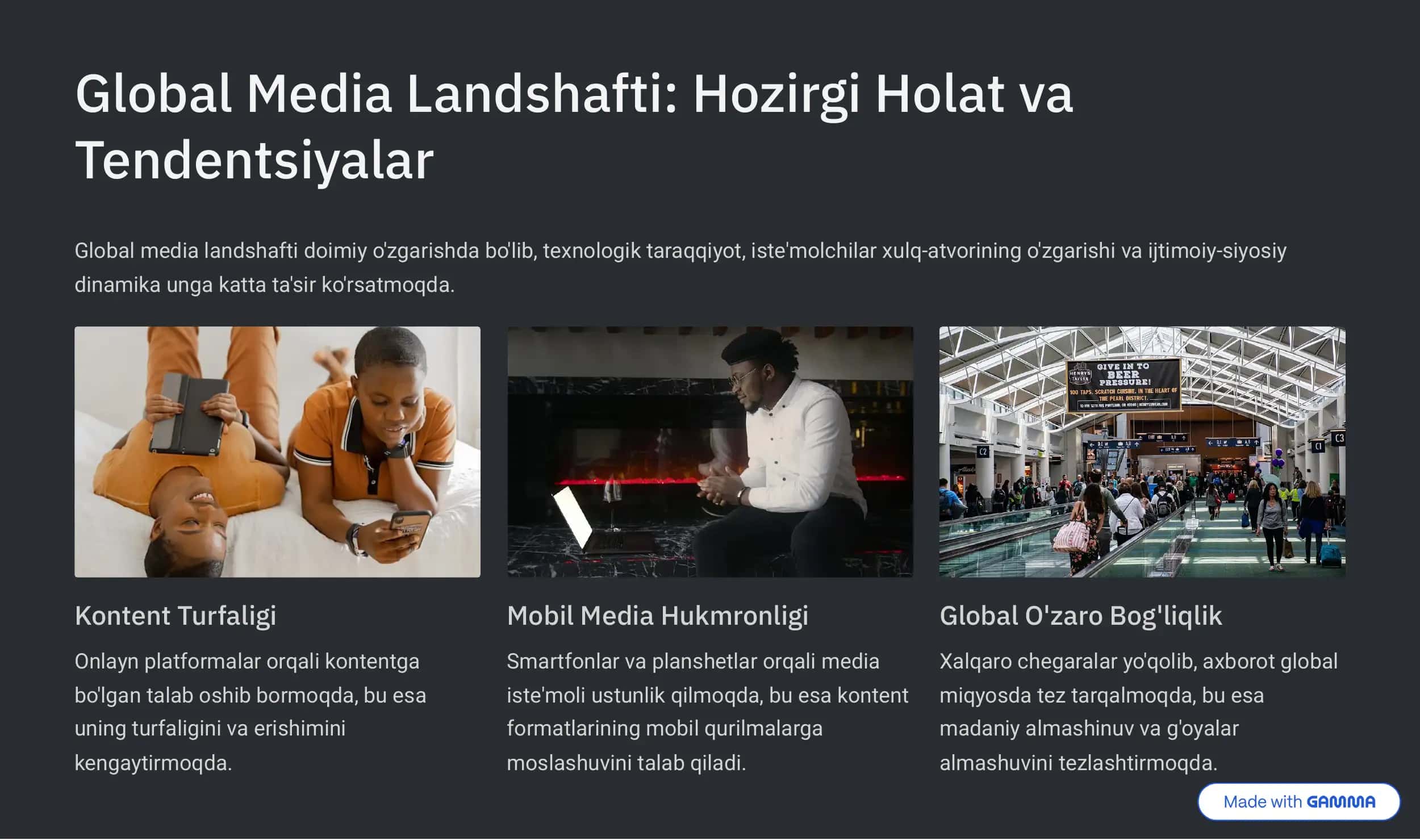 Jahonmedia va Axborot Makonida Raqobat Muhiti 2