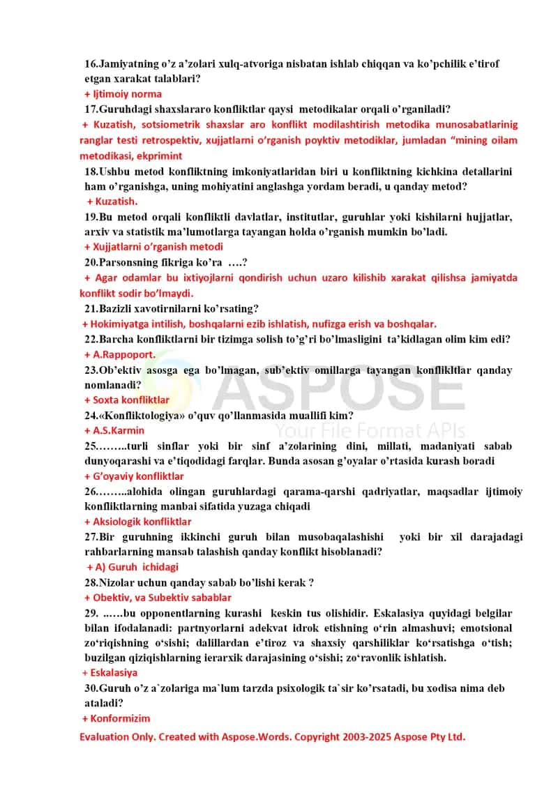 Ijtimoiy psixologiya test 2