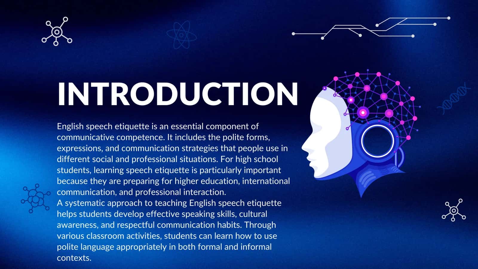 The System of Activities for Learning English Speech Etiquette for High School Students 2