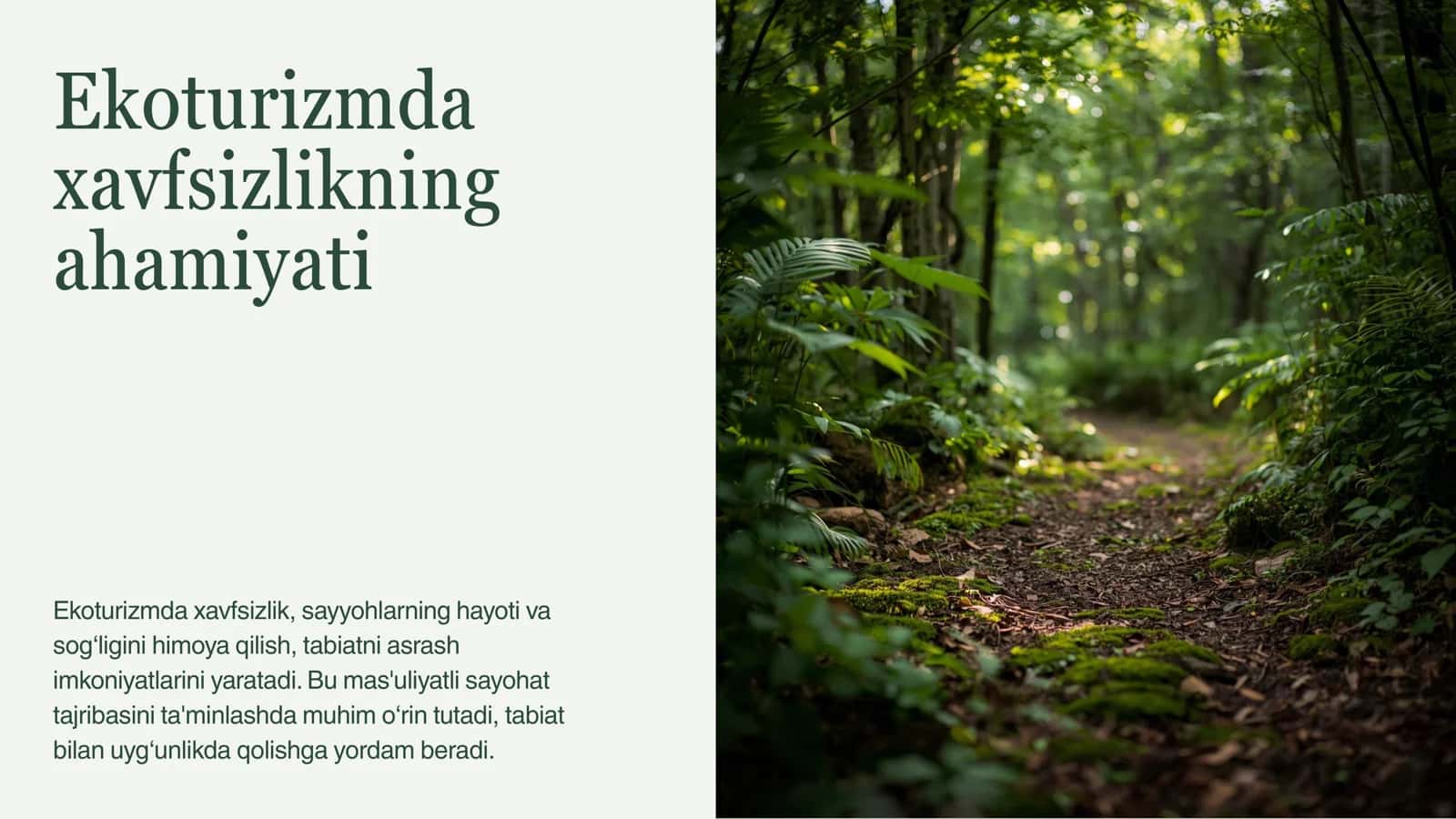 Ekoturizmda xavfsizlik 2